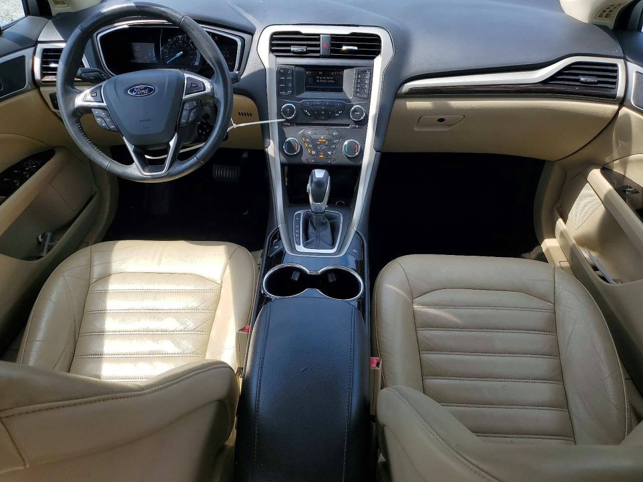 2016 Ford Fusion Se Hybrid White vin: 3FA6P0LU1GR387873