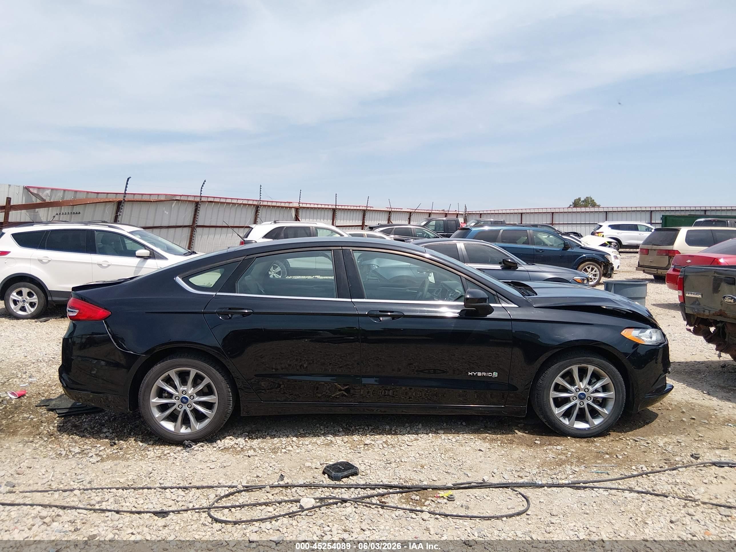 2017 Ford Fusion Hybrid Se Black vin: 3FA6P0LU1HR315573