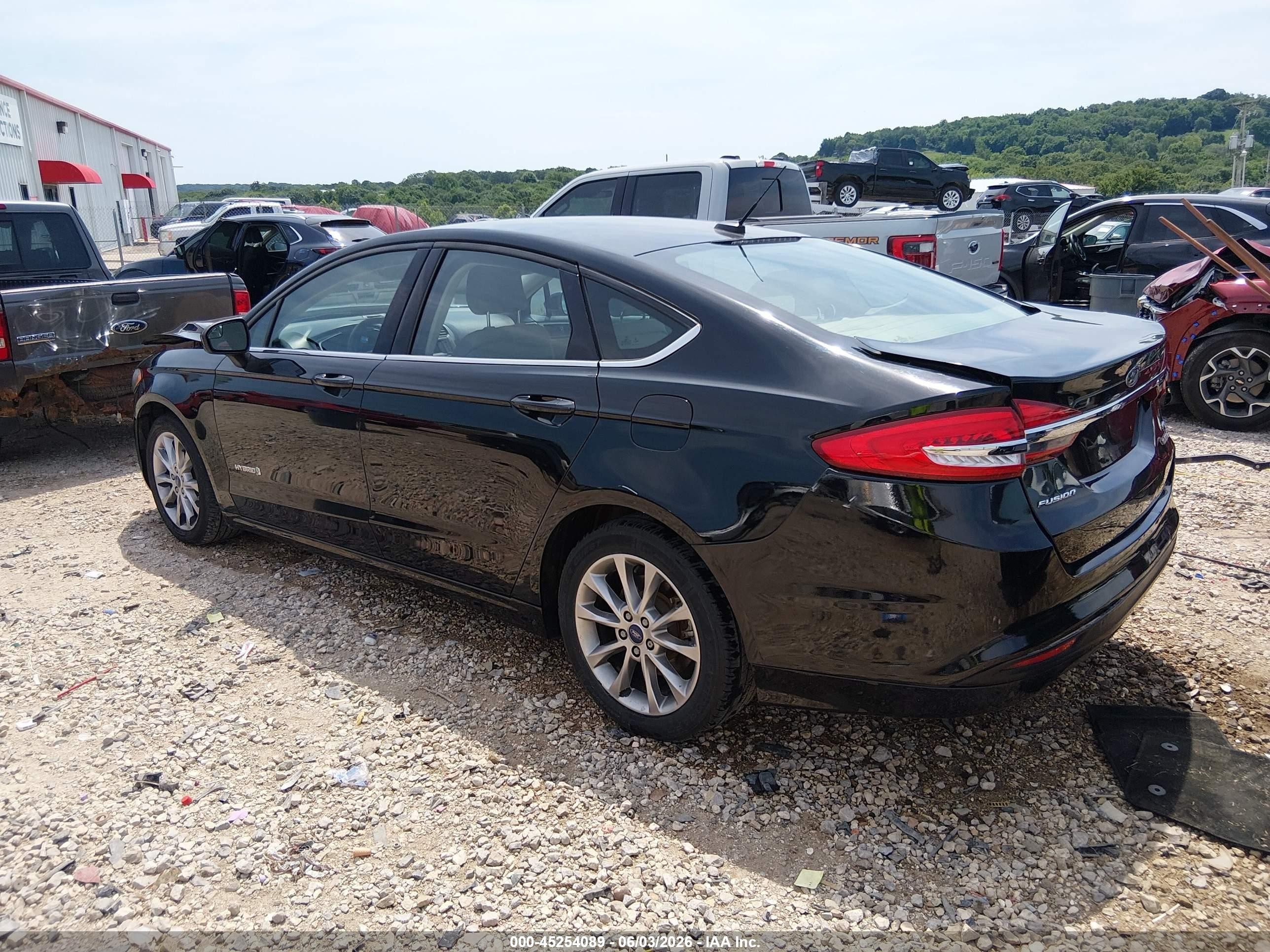 2017 Ford Fusion Hybrid Se Black vin: 3FA6P0LU1HR315573