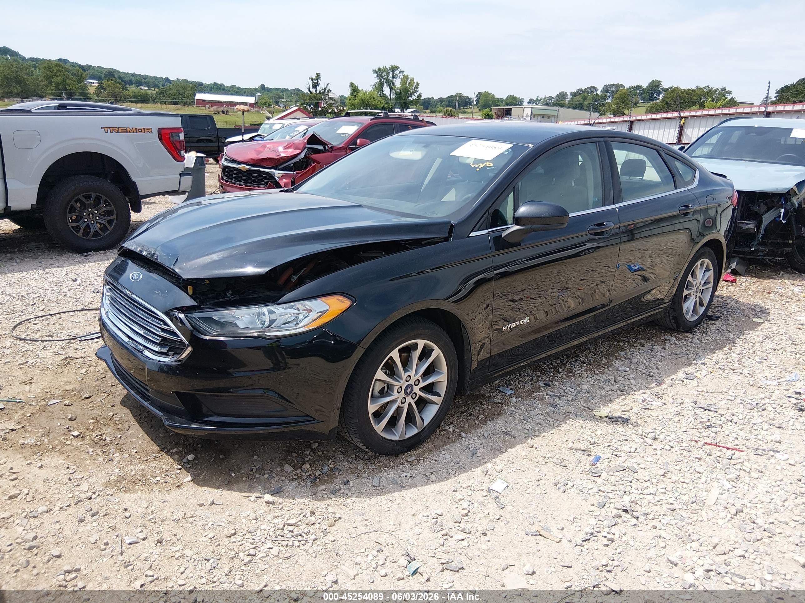 2017 Ford Fusion Hybrid Se Black vin: 3FA6P0LU1HR315573
