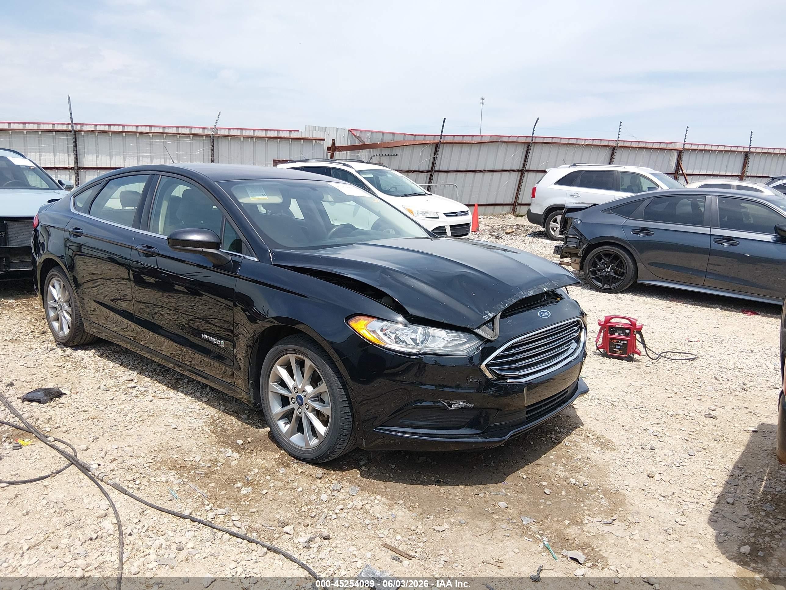 2017 Ford Fusion Hybrid Se Black vin: 3FA6P0LU1HR315573