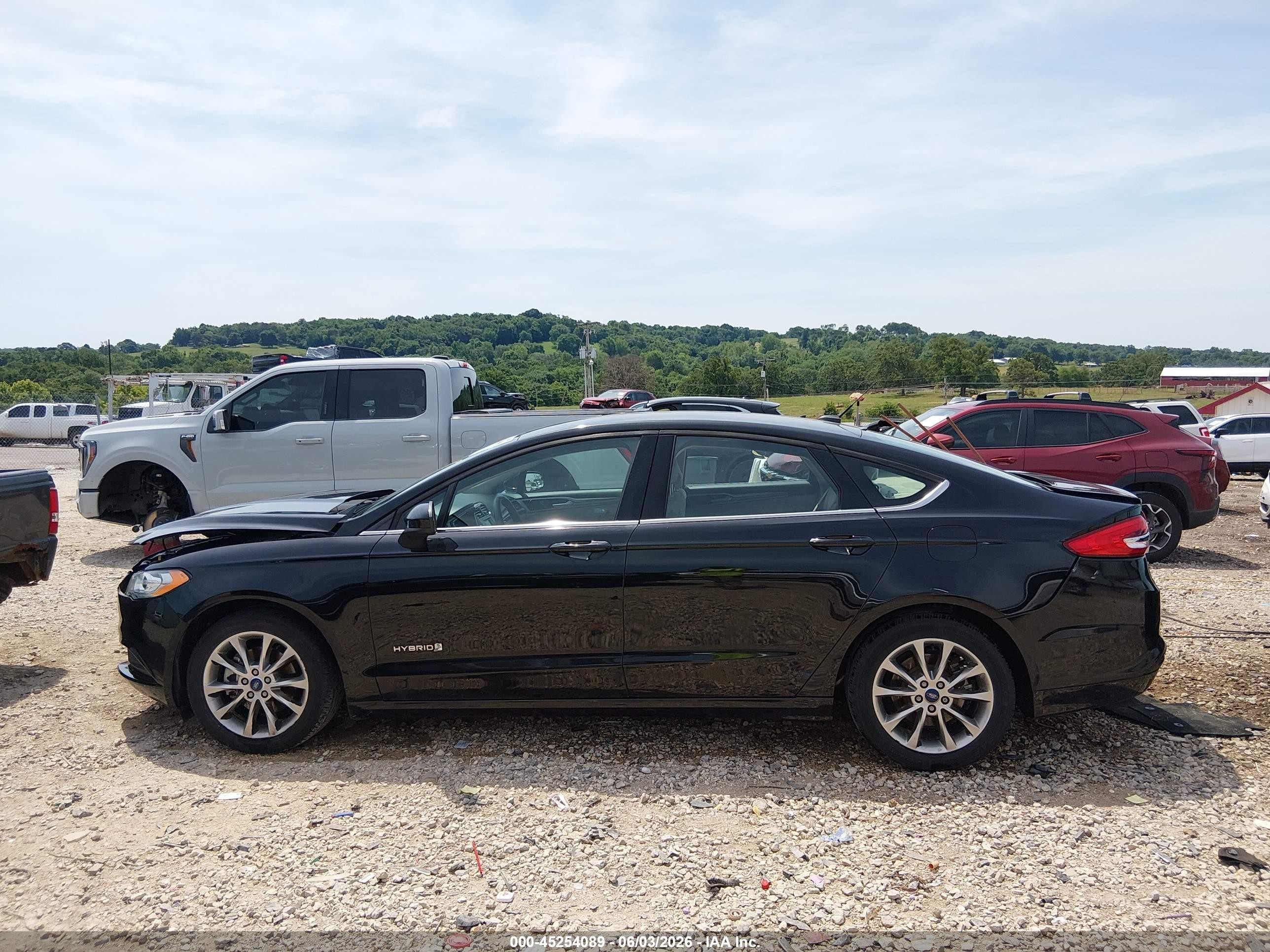 2017 Ford Fusion Hybrid Se Black vin: 3FA6P0LU1HR315573