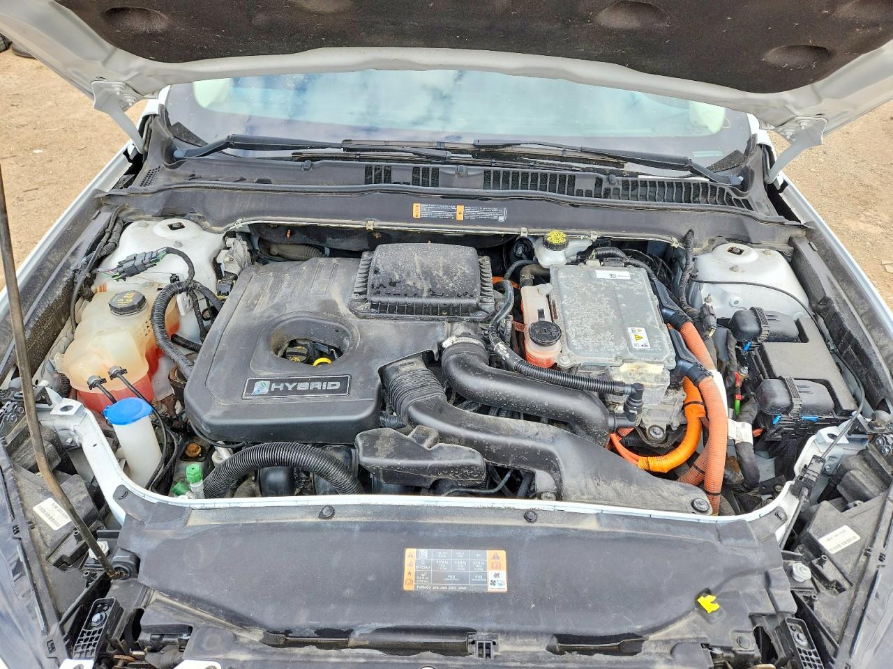 2018 Ford Fusion Se Hybrid White vin: 3FA6P0LU1JR172081