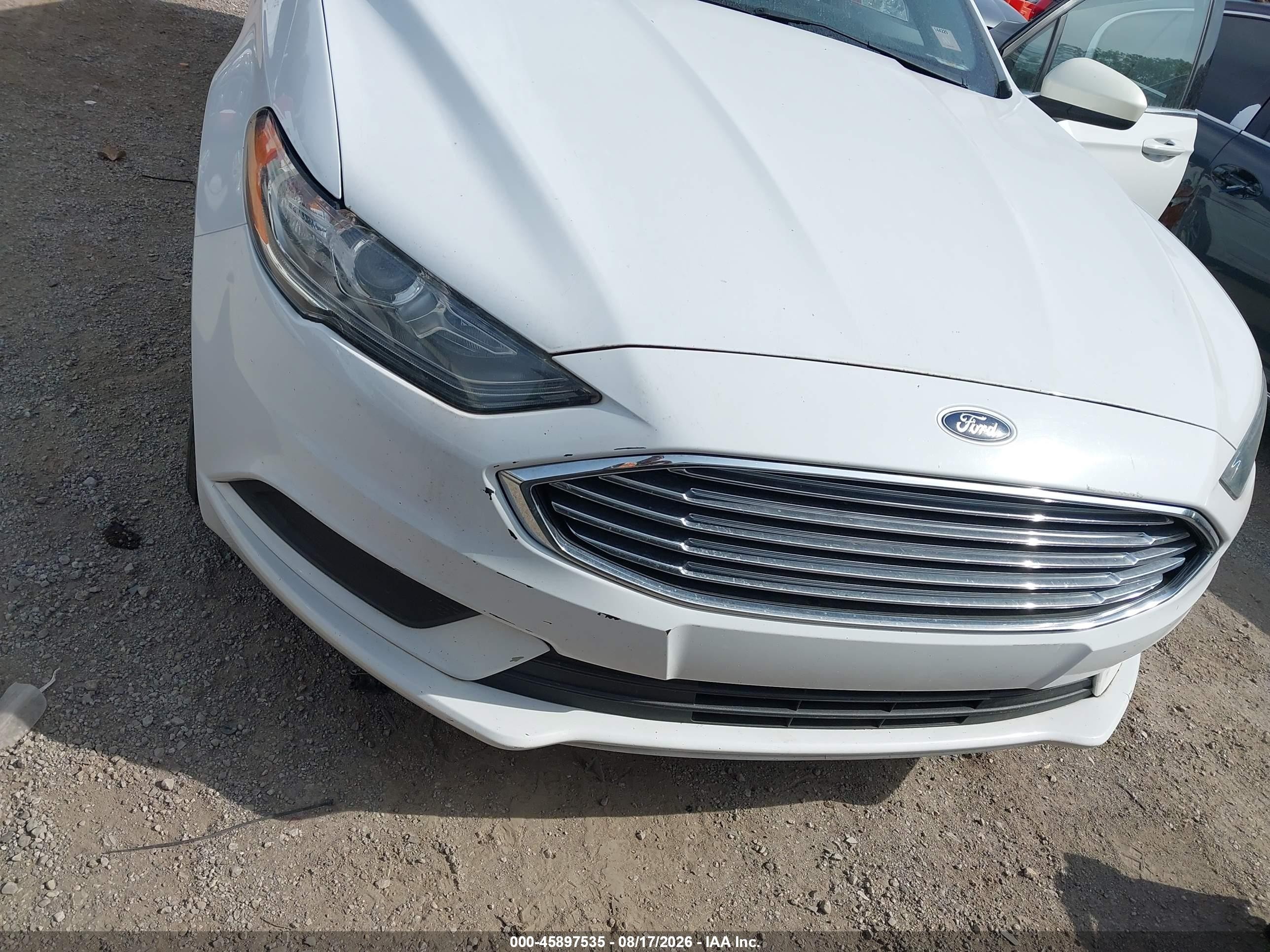 2018 Ford Fusion Hybrid Se White vin: 3FA6P0LU1JR209355
