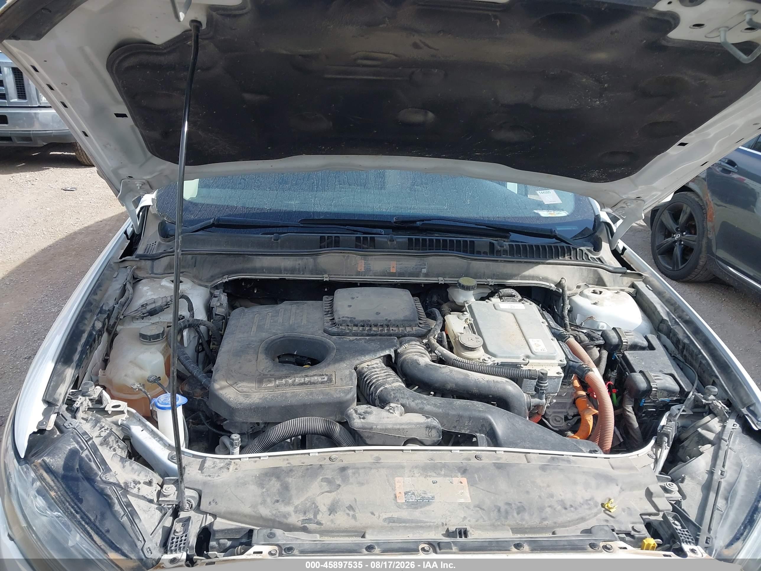 2018 Ford Fusion Hybrid Se White vin: 3FA6P0LU1JR209355