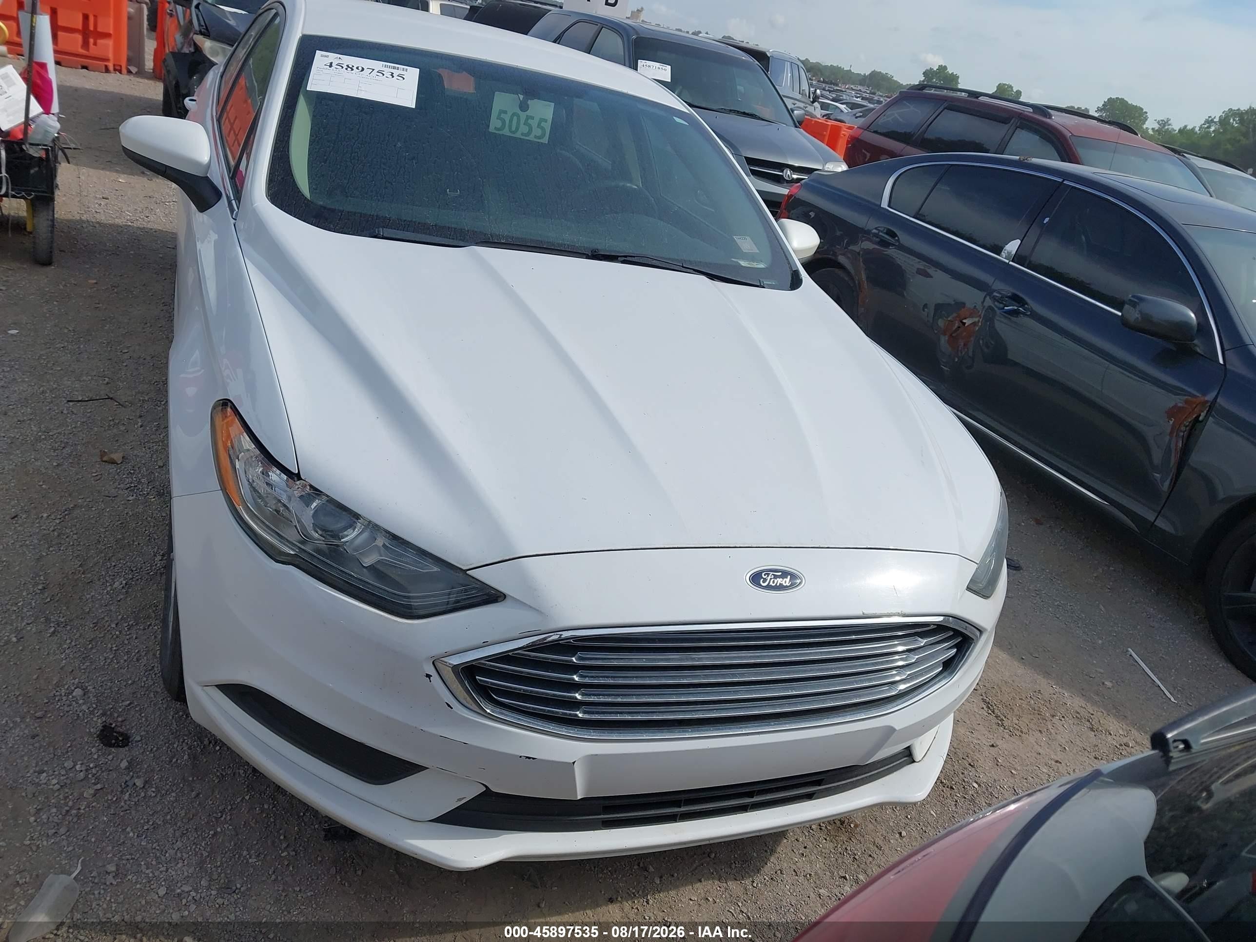 2018 Ford Fusion Hybrid Se White vin: 3FA6P0LU1JR209355