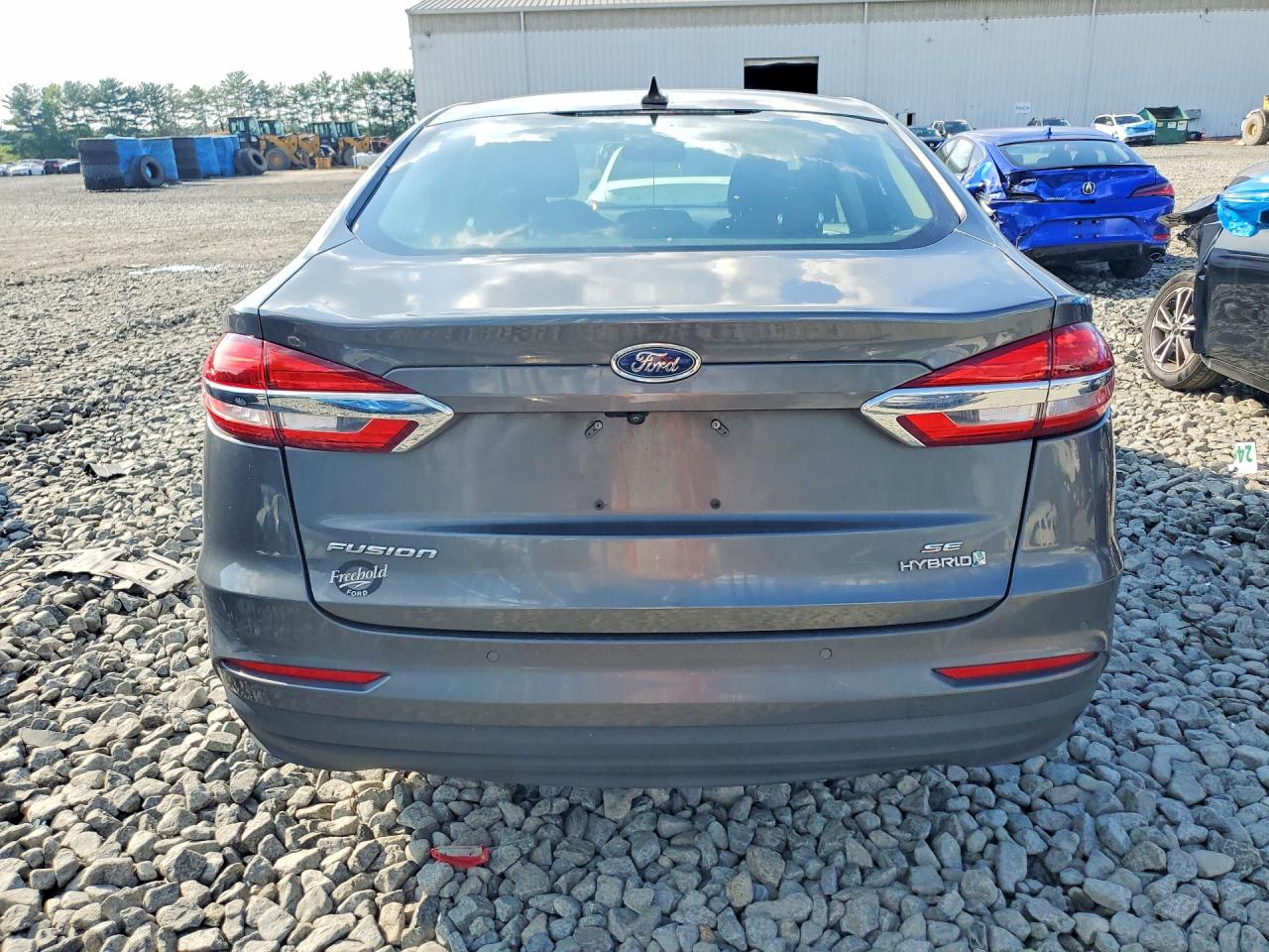 2019 Ford Fusion Se Gray vin: 3FA6P0LU1KR146162