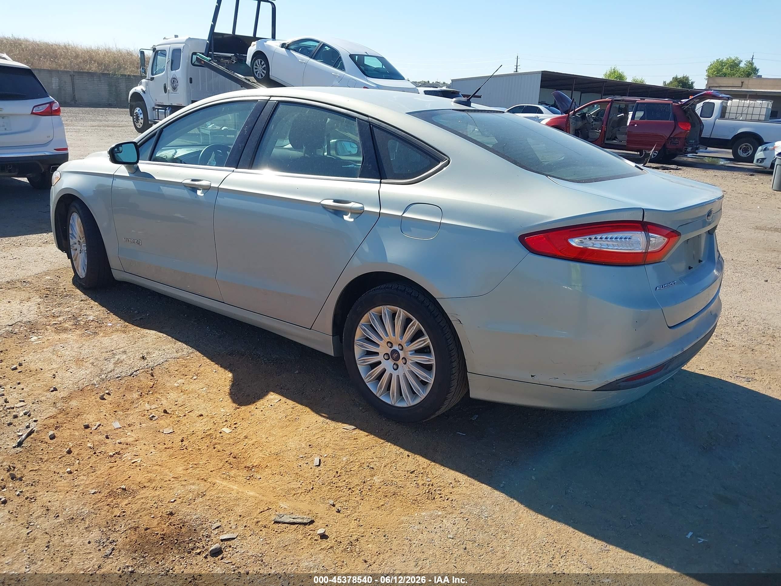 2013 Ford Fusion Hybrid Se Бирюзовый vin: 3FA6P0LU2DR148974