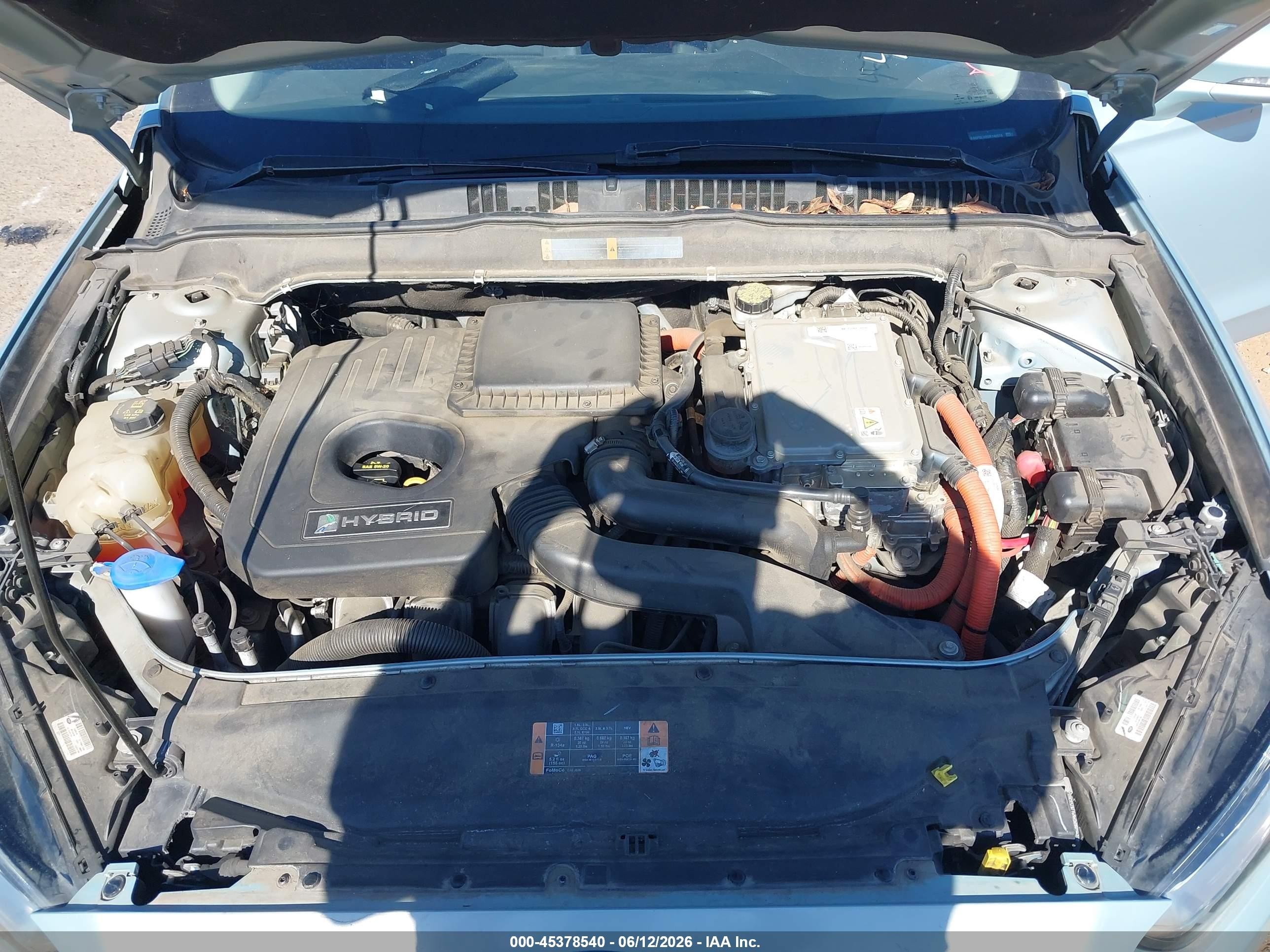 2013 Ford Fusion Hybrid Se Бирюзовый vin: 3FA6P0LU2DR148974