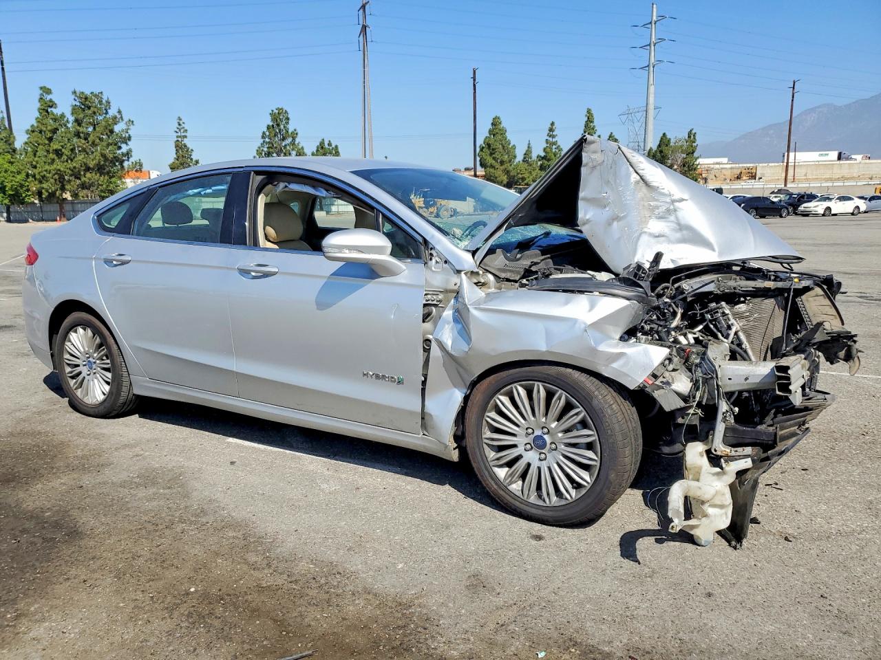 2013 Ford Fusion Se Hybrid Silver vin: 3FA6P0LU2DR157383