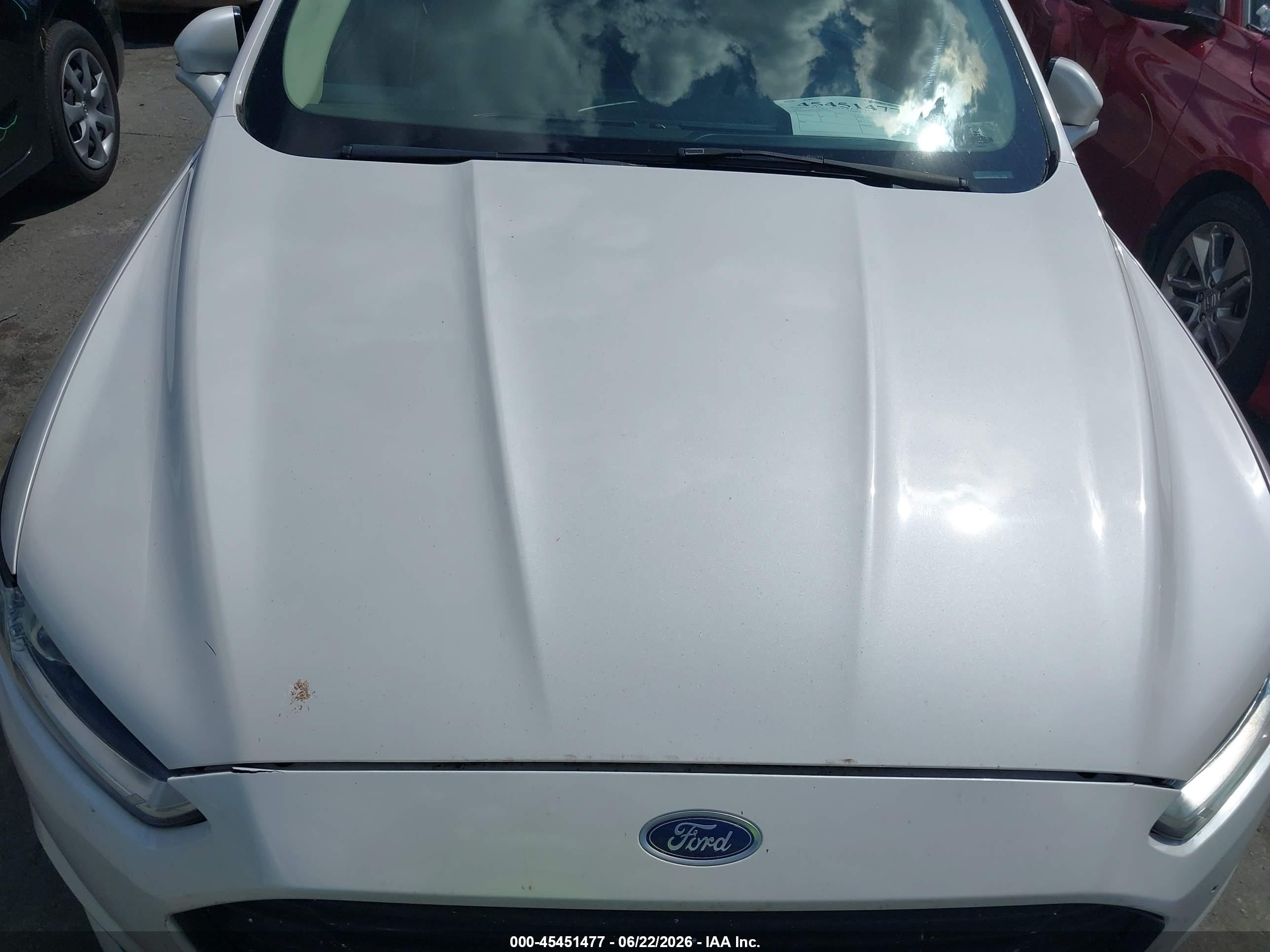 2013 Ford Fusion Hybrid Se White vin: 3FA6P0LU2DR191081