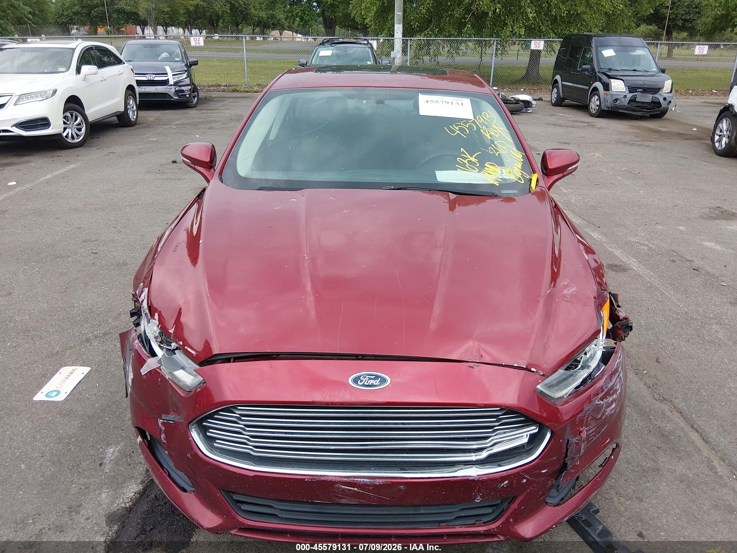 2013 Ford Fusion Hybrid Se Red vin: 3FA6P0LU2DR197009