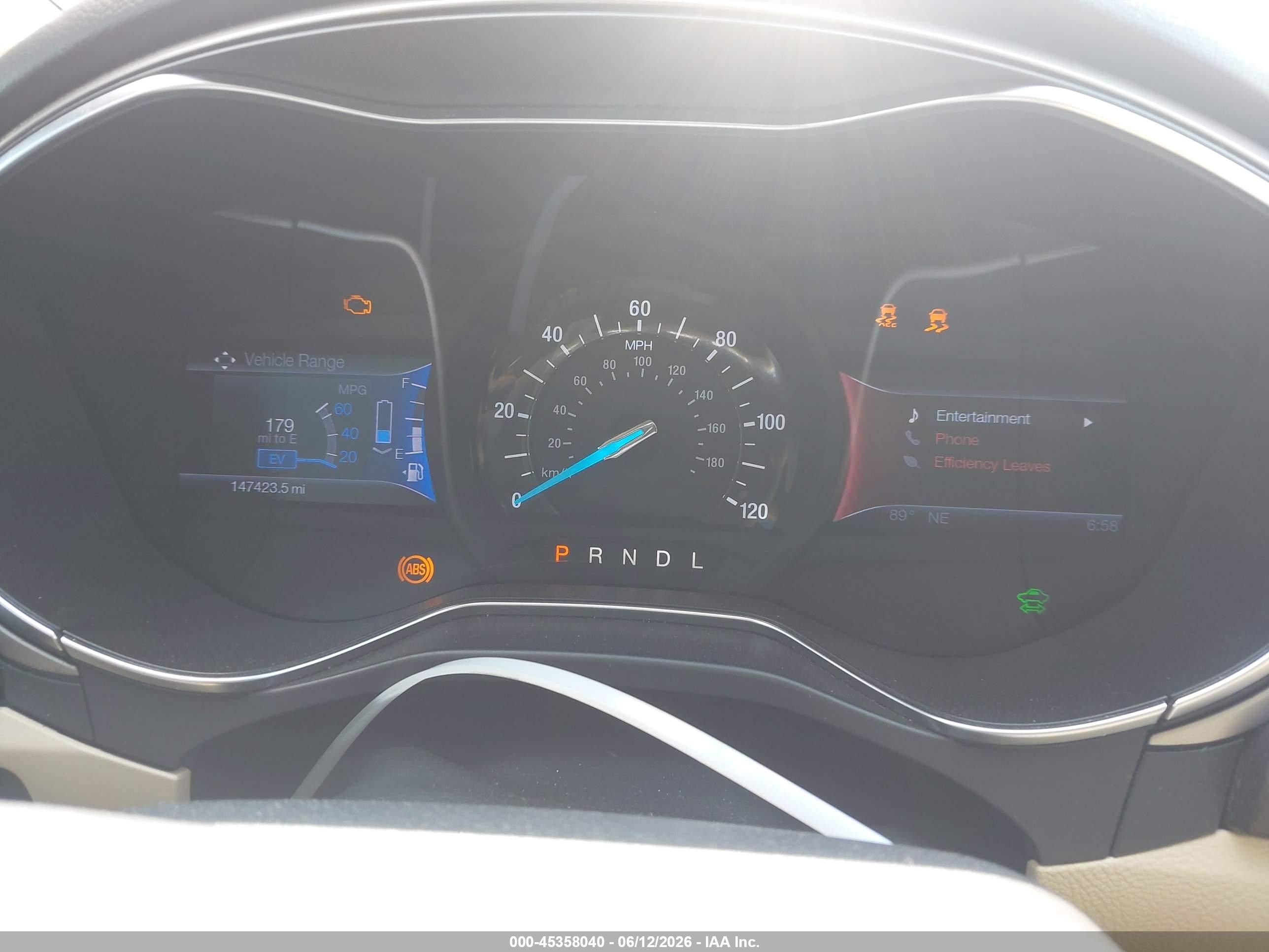 2013 Ford Fusion Hybrid Se White vin: 3FA6P0LU2DR197799