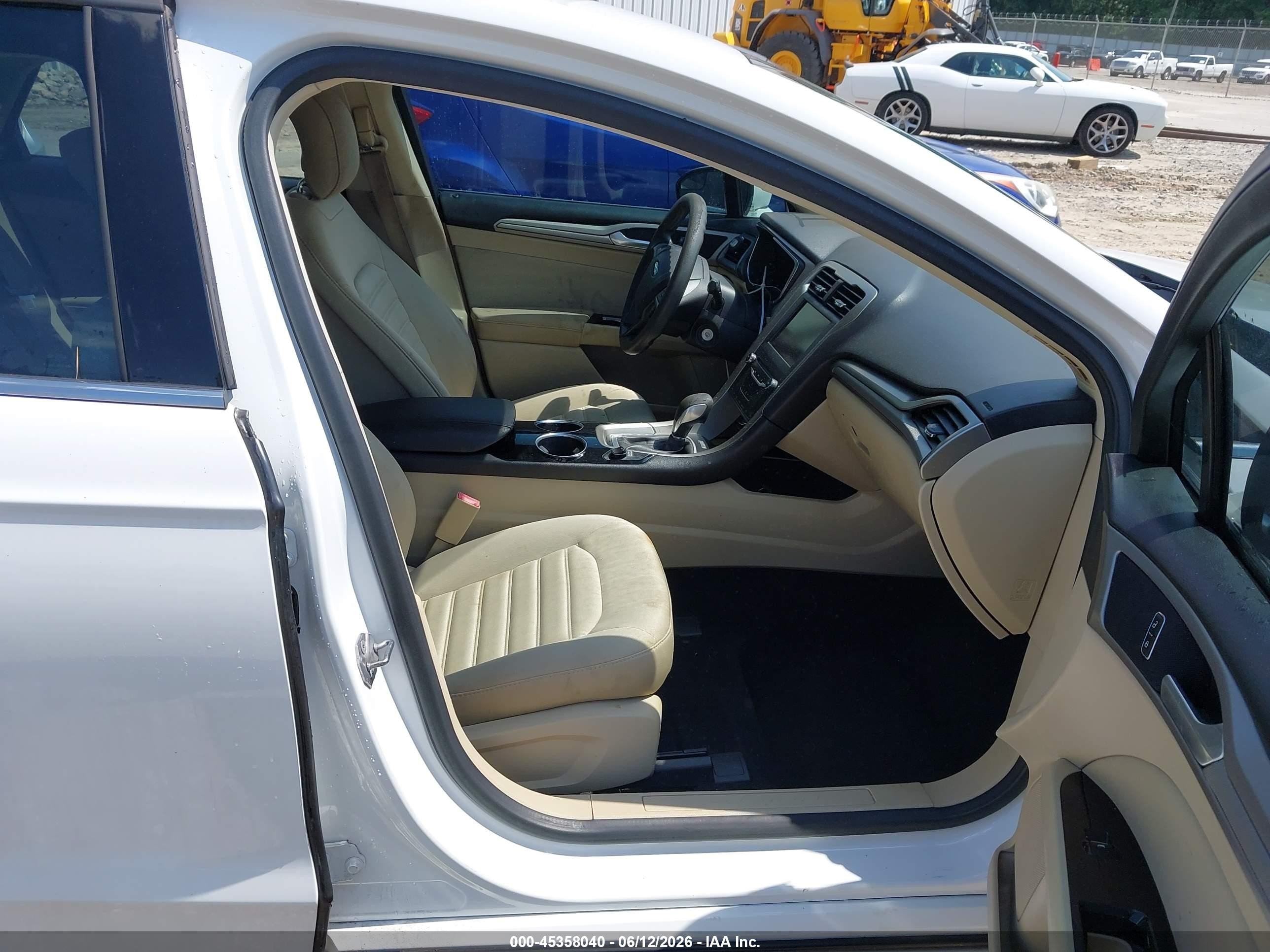 2013 Ford Fusion Hybrid Se White vin: 3FA6P0LU2DR197799