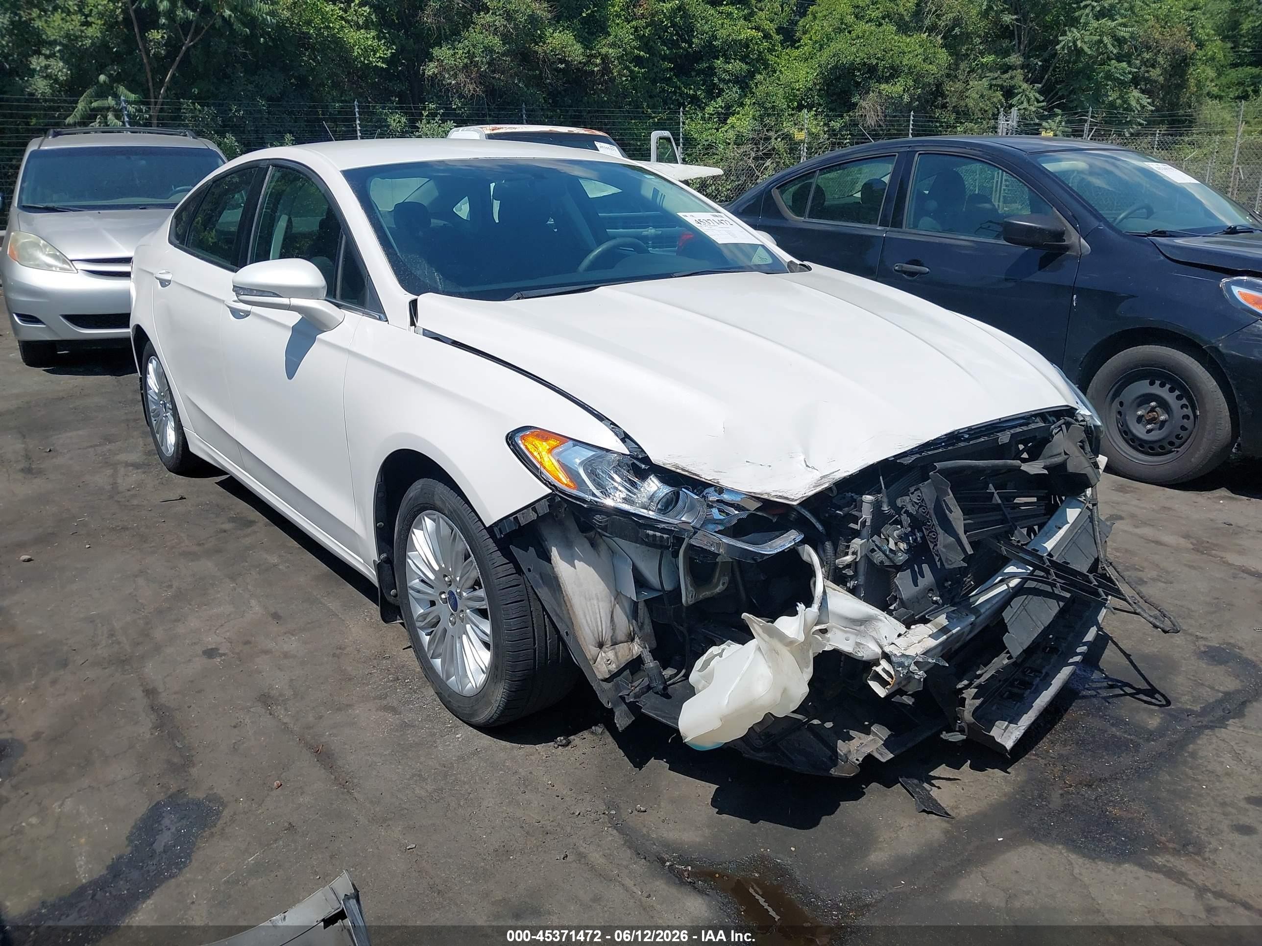 2013 Ford Fusion Hybrid Se Белый vin: 3FA6P0LU2DR233314