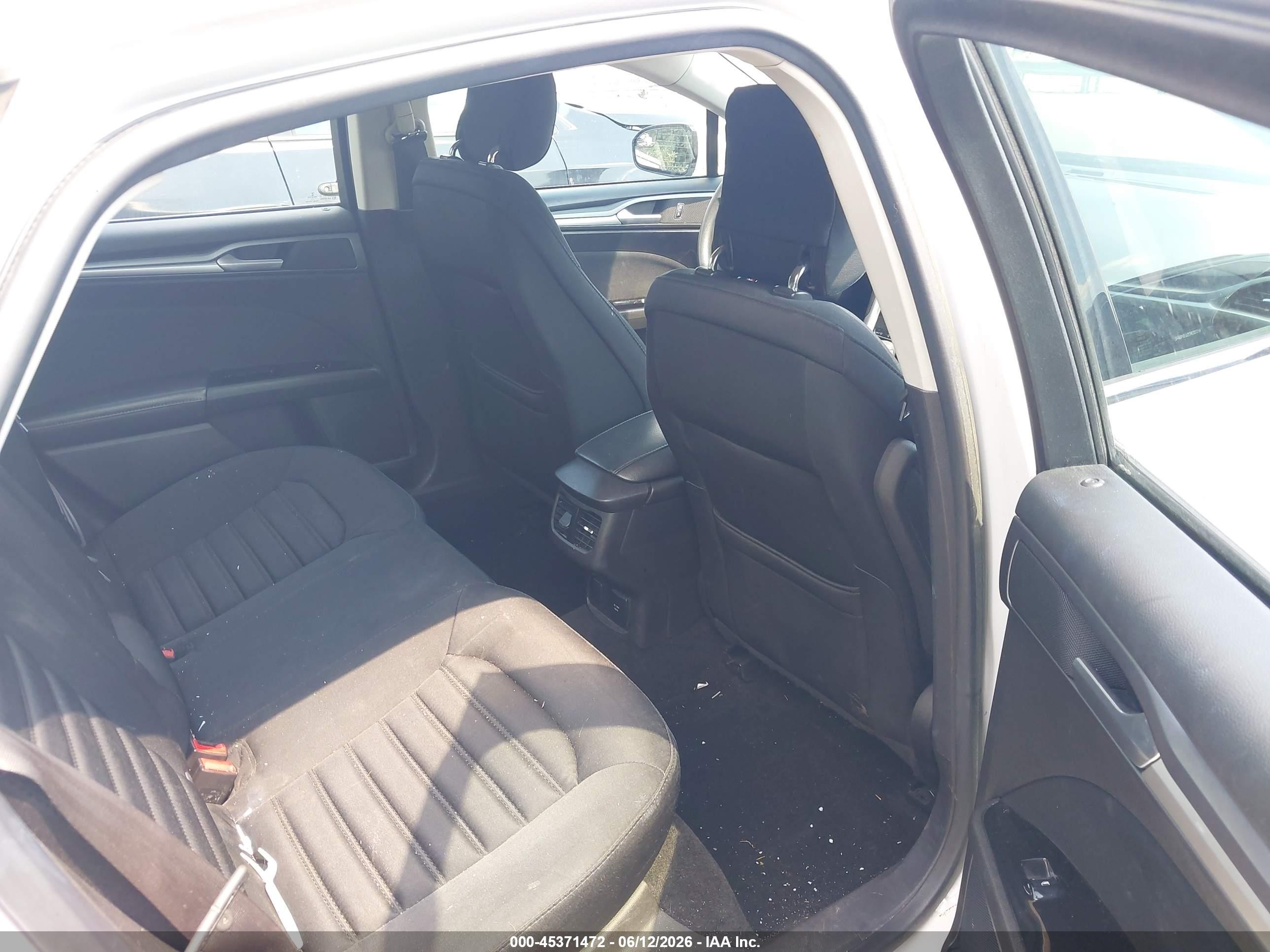 2013 Ford Fusion Hybrid Se White vin: 3FA6P0LU2DR233314