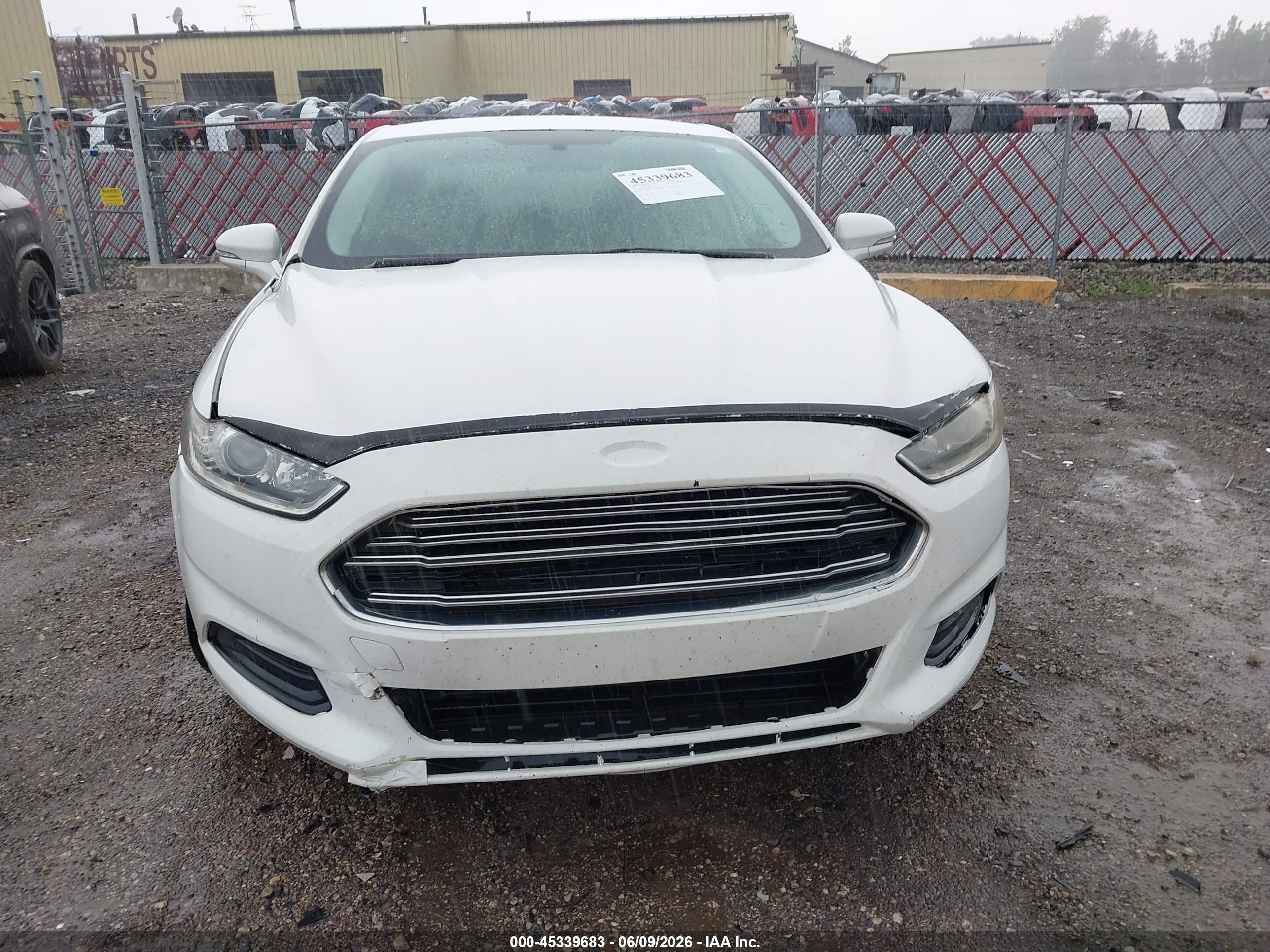 2013 Ford Fusion Hybrid Se White vin: 3FA6P0LU2DR239579