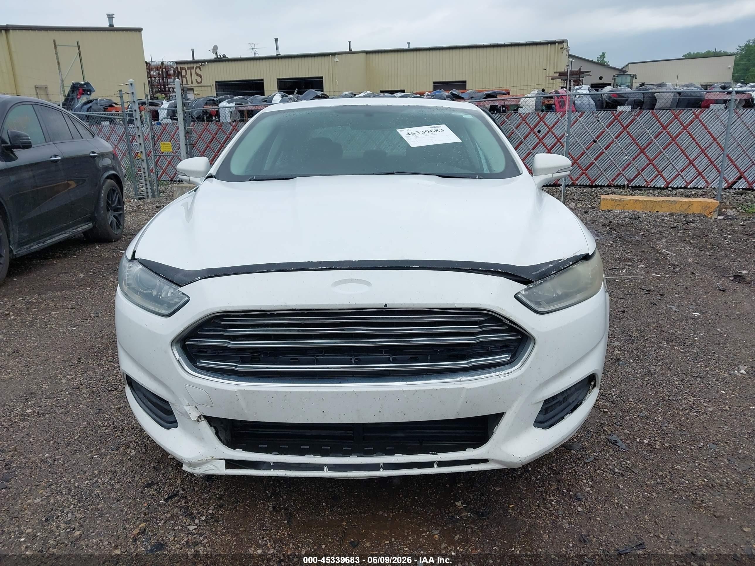 2013 Ford Fusion Hybrid Se White vin: 3FA6P0LU2DR239579