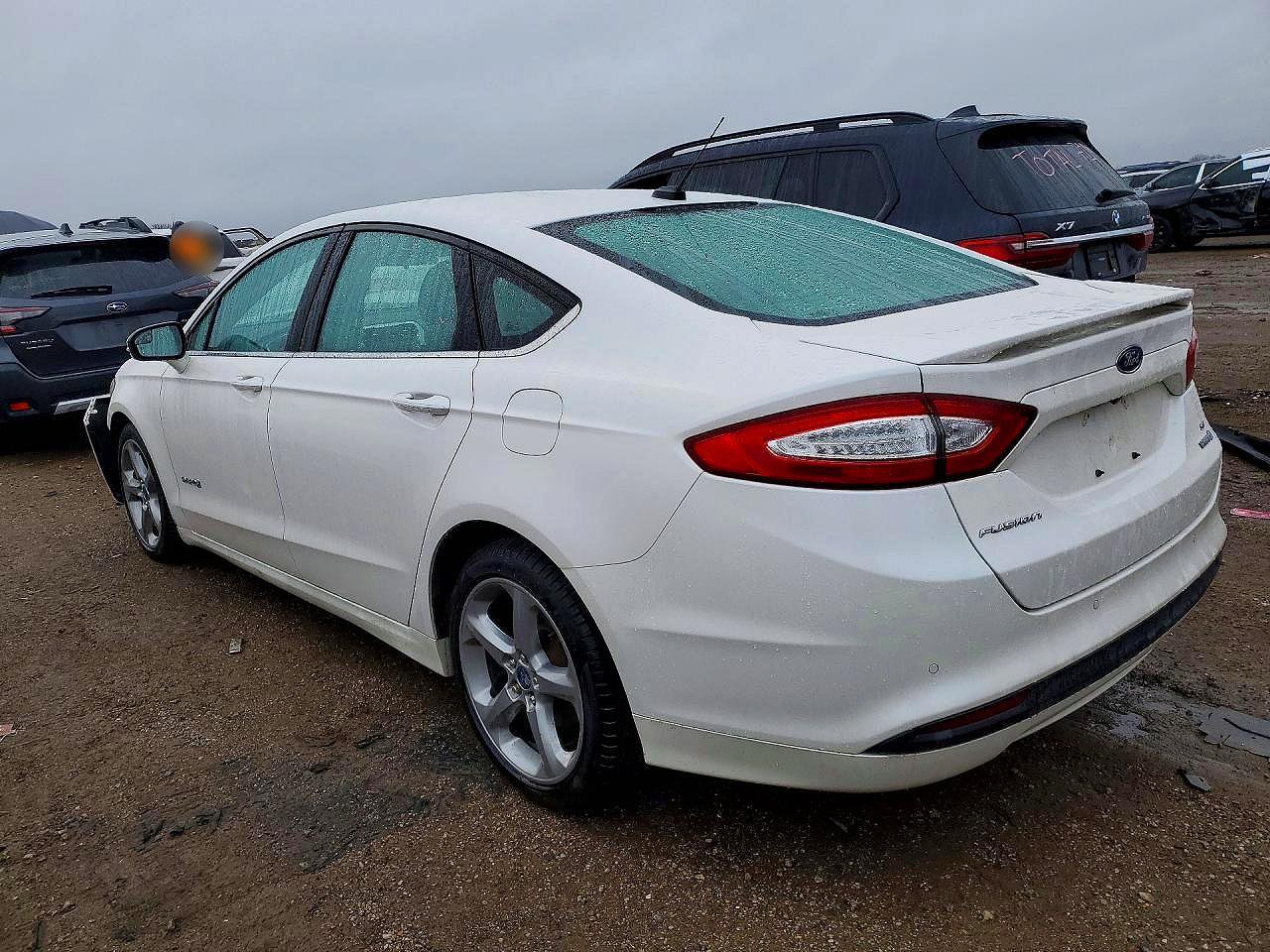 2013 Ford Fusion Se Hybrid White vin: 3FA6P0LU2DR322316