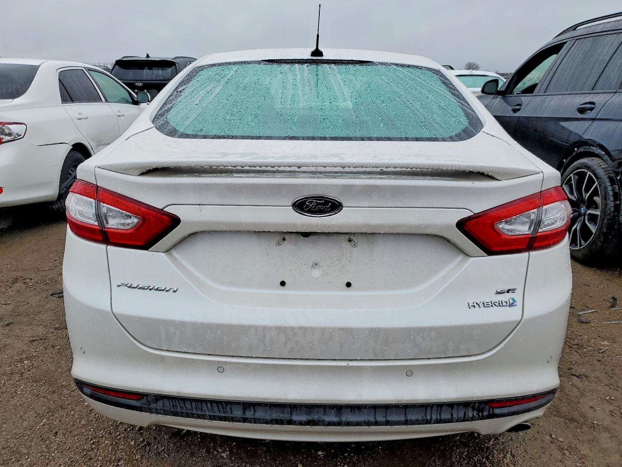2013 Ford Fusion Se Hybrid White vin: 3FA6P0LU2DR322316