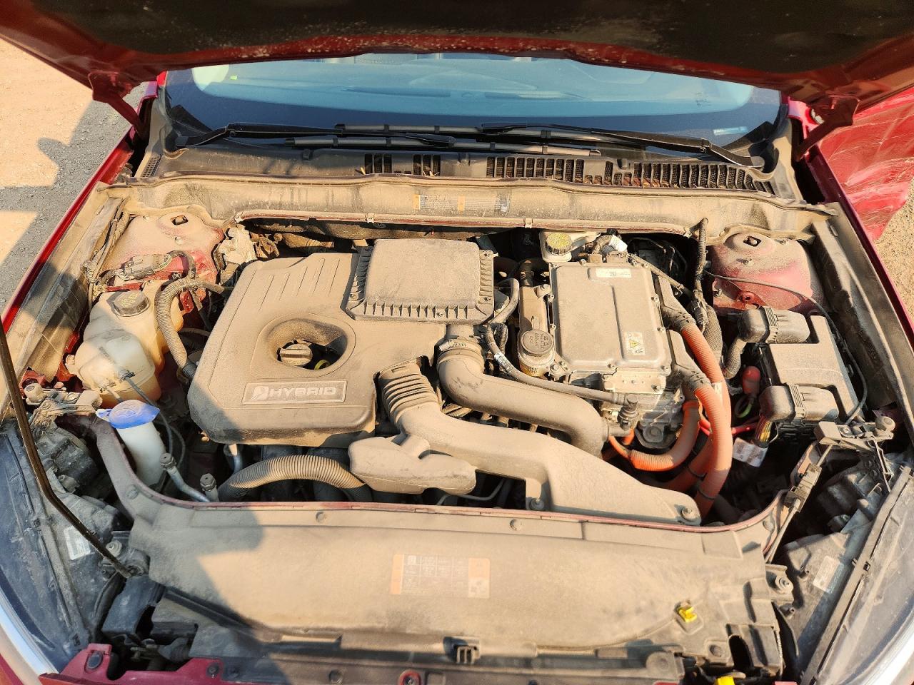 2013 Ford Fusion Se Hybrid Red vin: 3FA6P0LU2DR333705