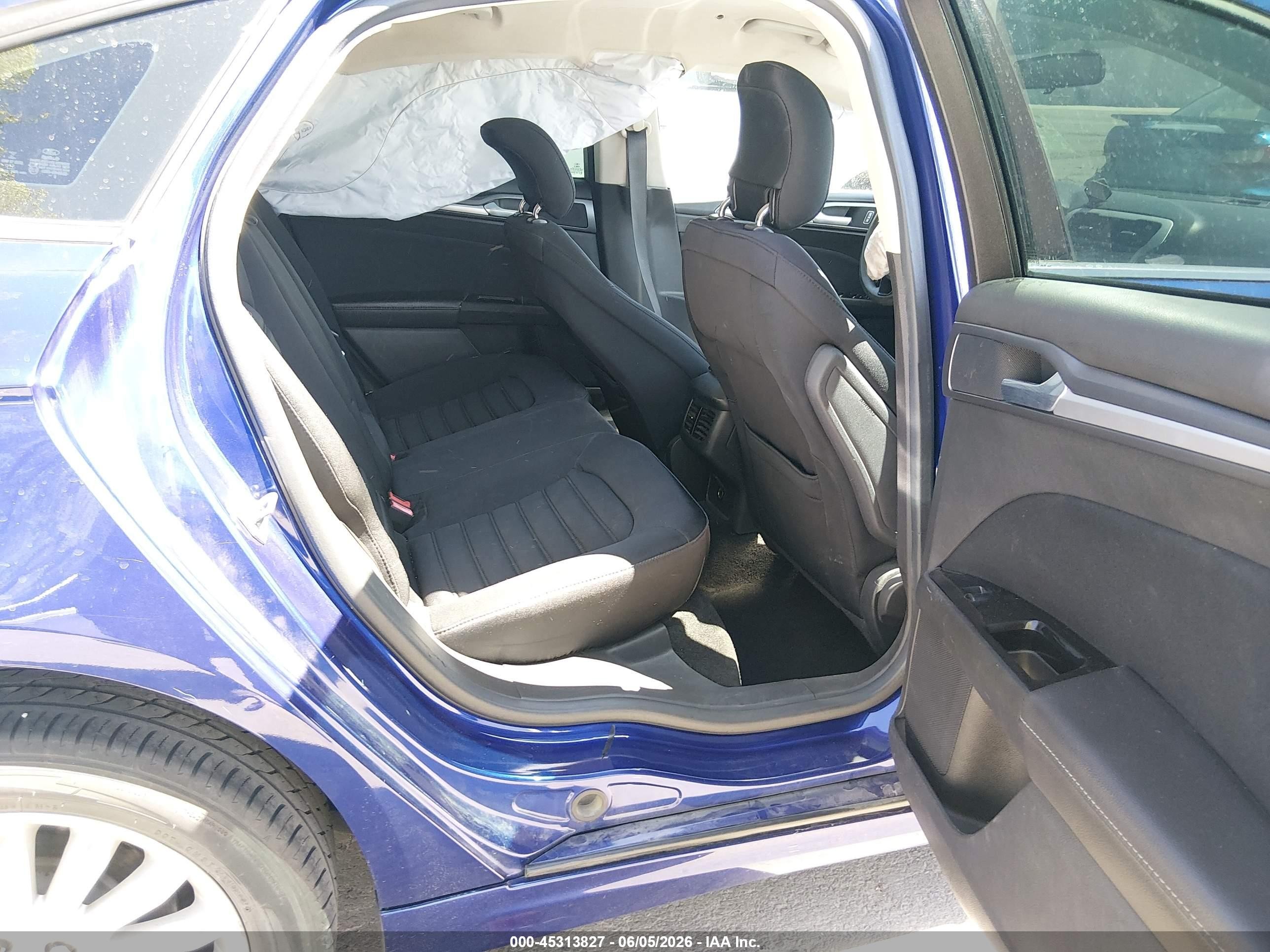 2013 Ford Fusion Hybrid Se Blue vin: 3FA6P0LU2DR350181