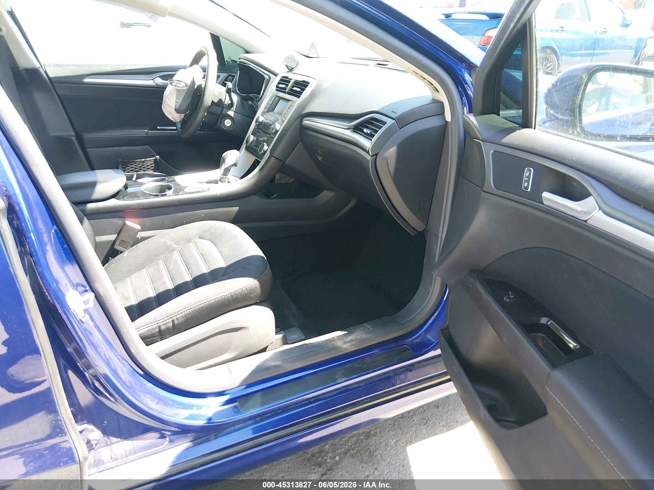 2013 Ford Fusion Hybrid Se Blue vin: 3FA6P0LU2DR350181