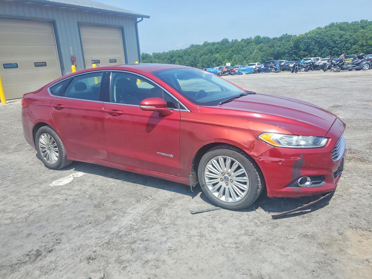 2013 Ford Fusion Se Hybrid Красный vin: 3FA6P0LU2DR355381