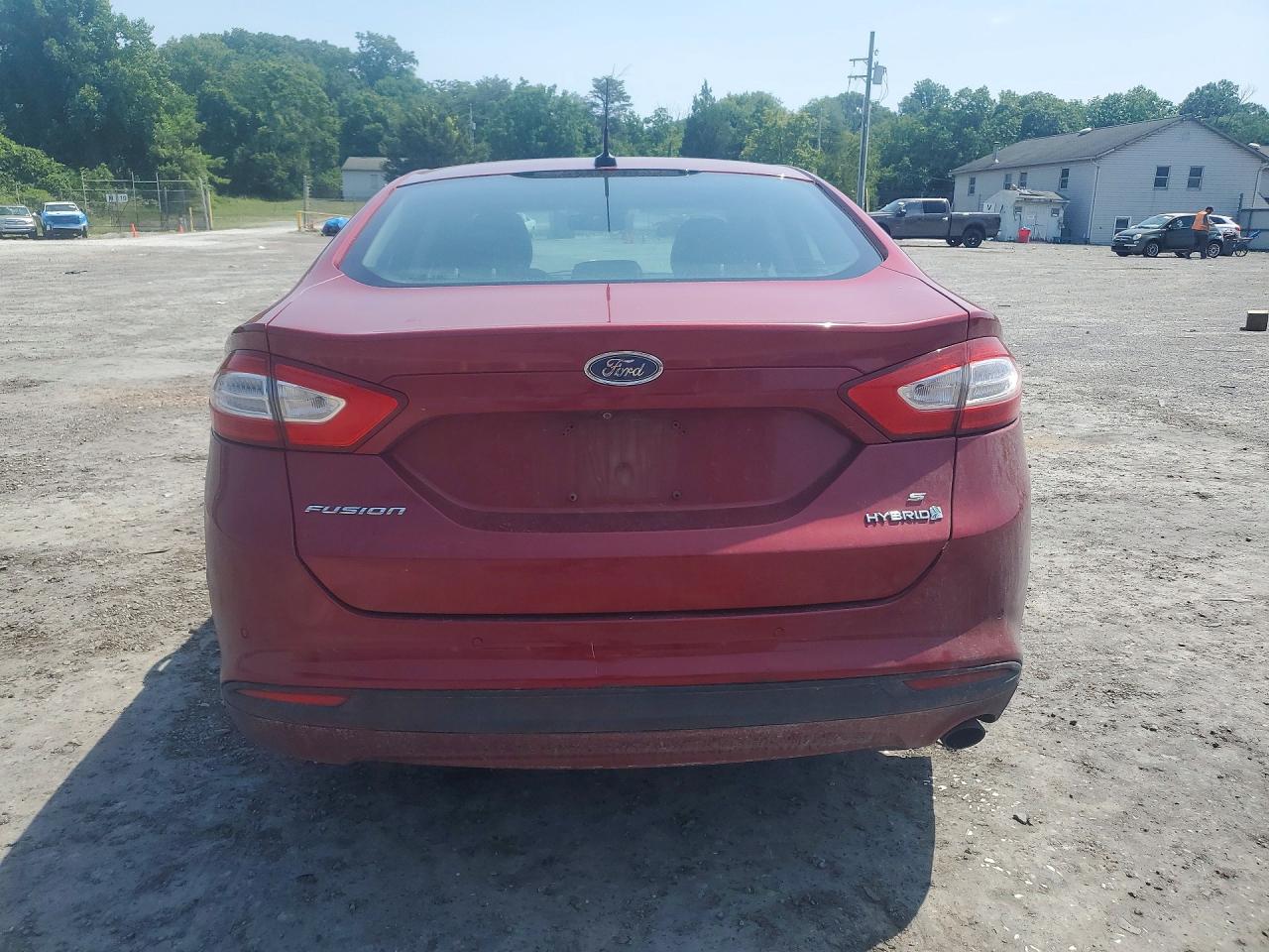 2013 Ford Fusion Se Hybrid Красный vin: 3FA6P0LU2DR355381