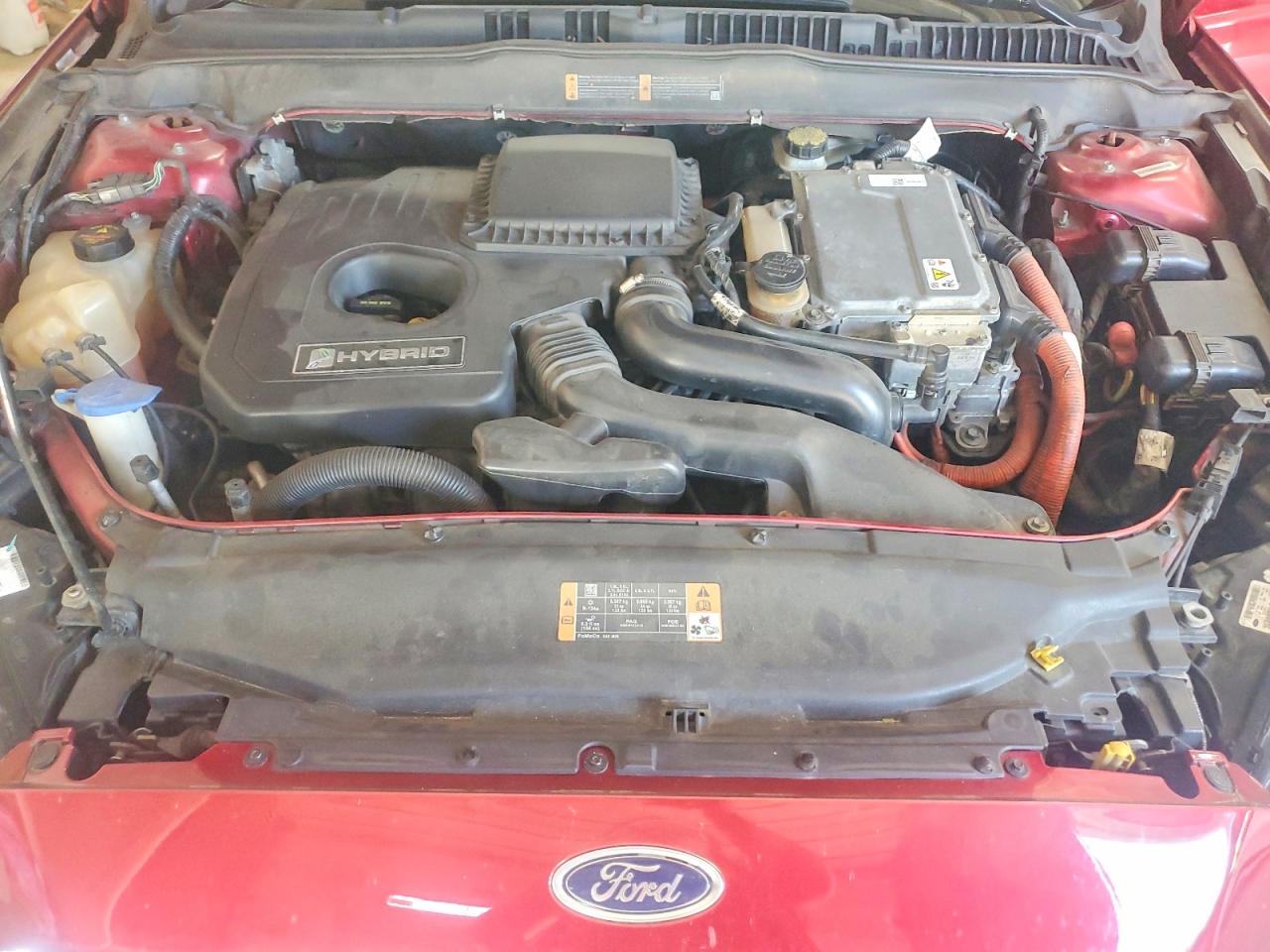 2013 Ford Fusion Se Hybrid Красный vin: 3FA6P0LU2DR355381