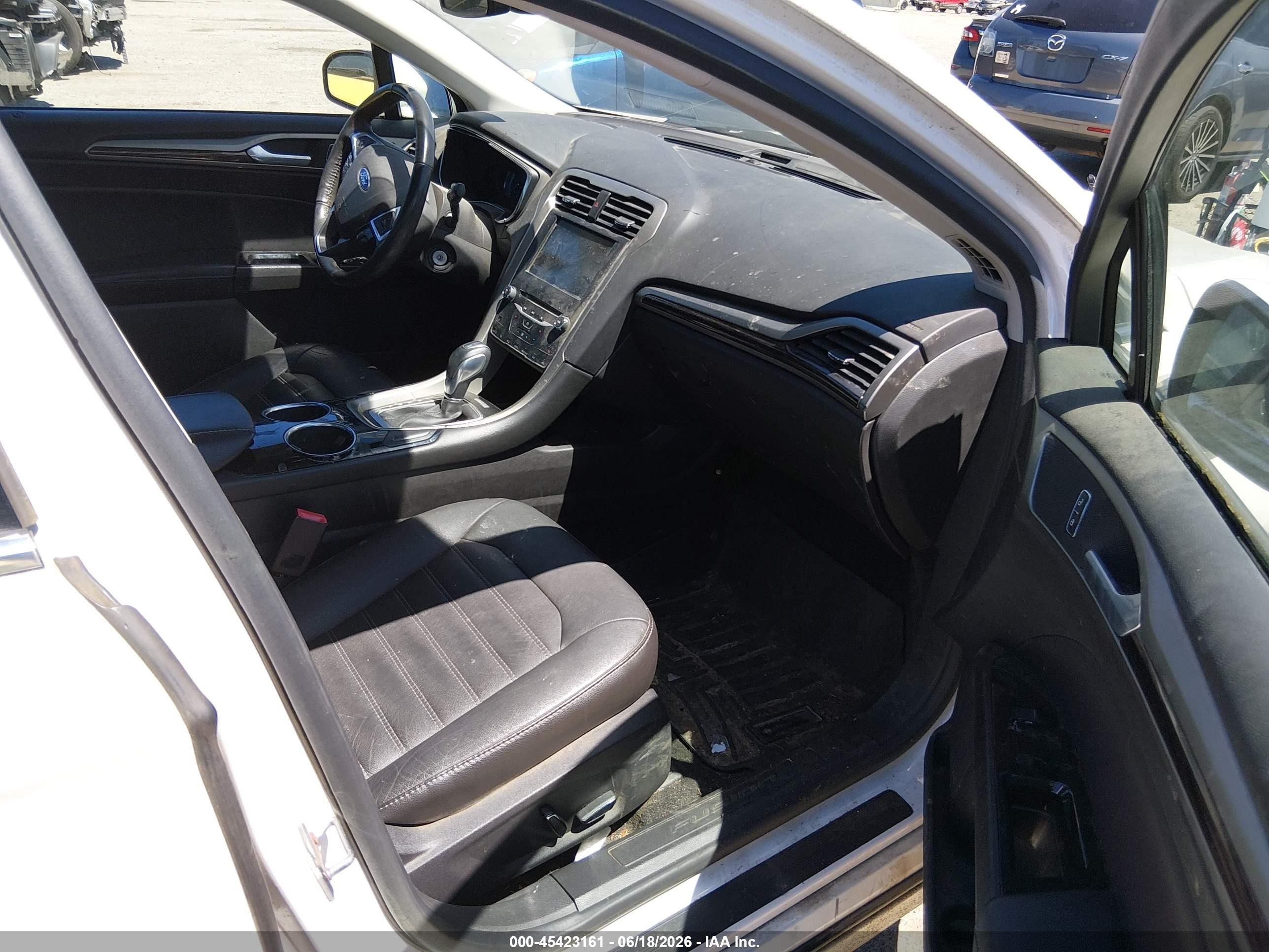 2013 Ford Fusion Hybrid Se White vin: 3FA6P0LU2DR363335