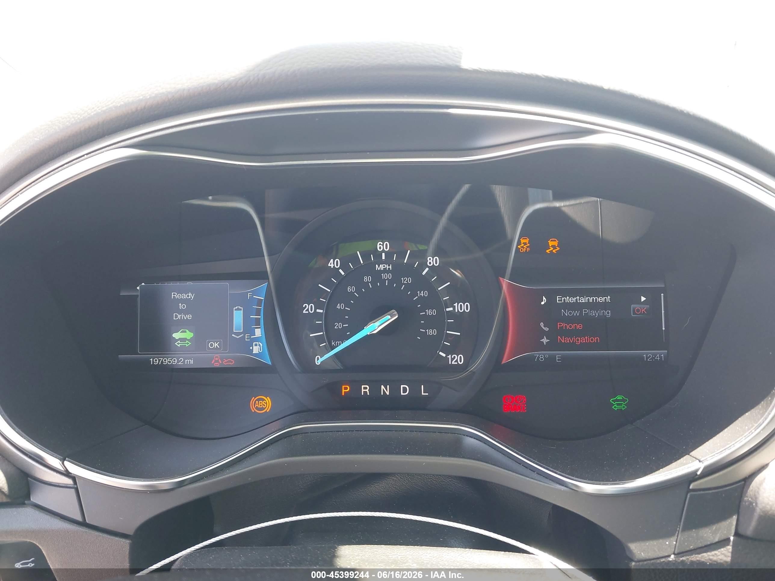 2013 Ford Fusion Hybrid Se White vin: 3FA6P0LU2DR371497