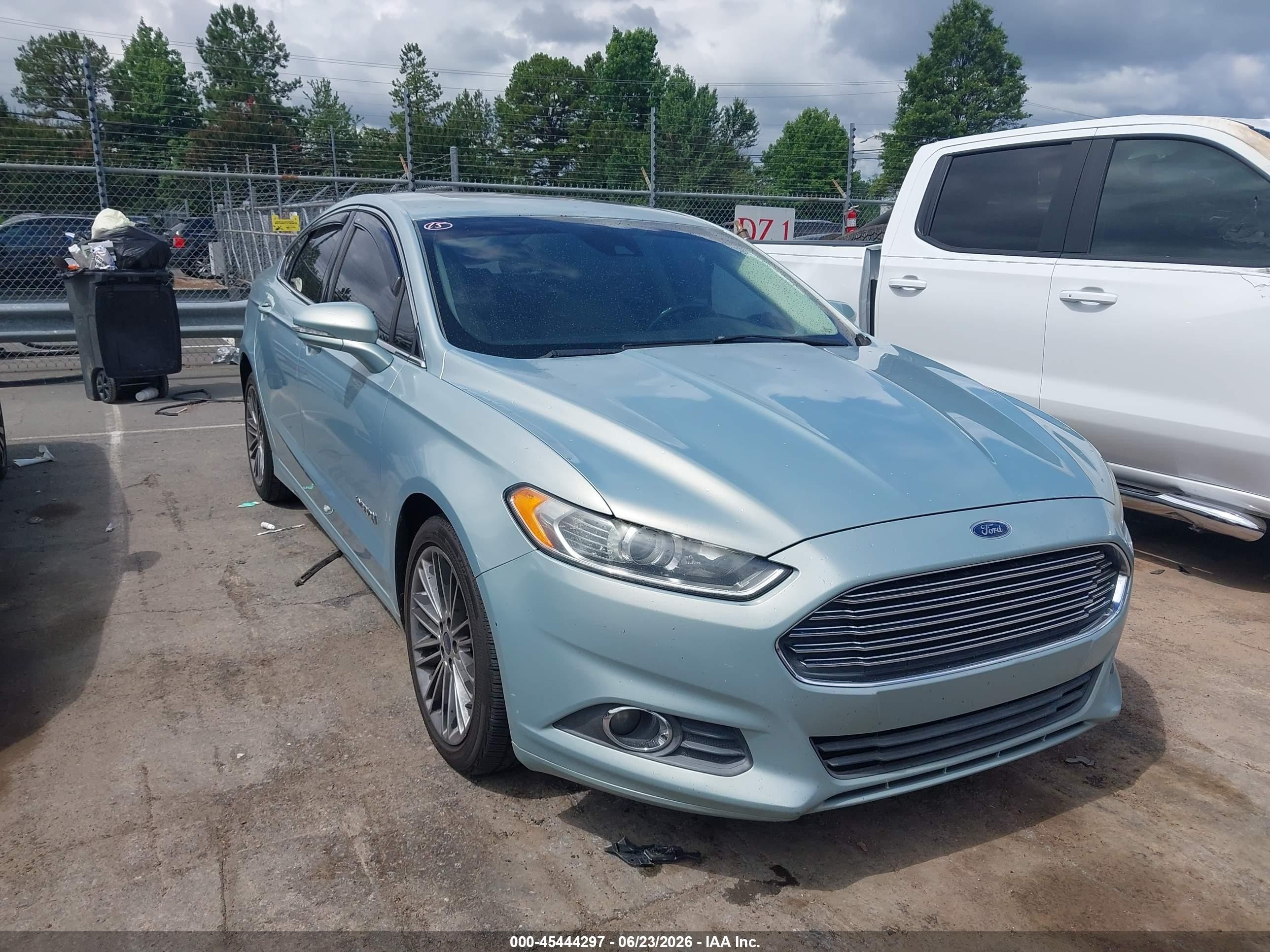2013 Ford Fusion Hybrid Se Light Blue vin: 3FA6P0LU2DR375355