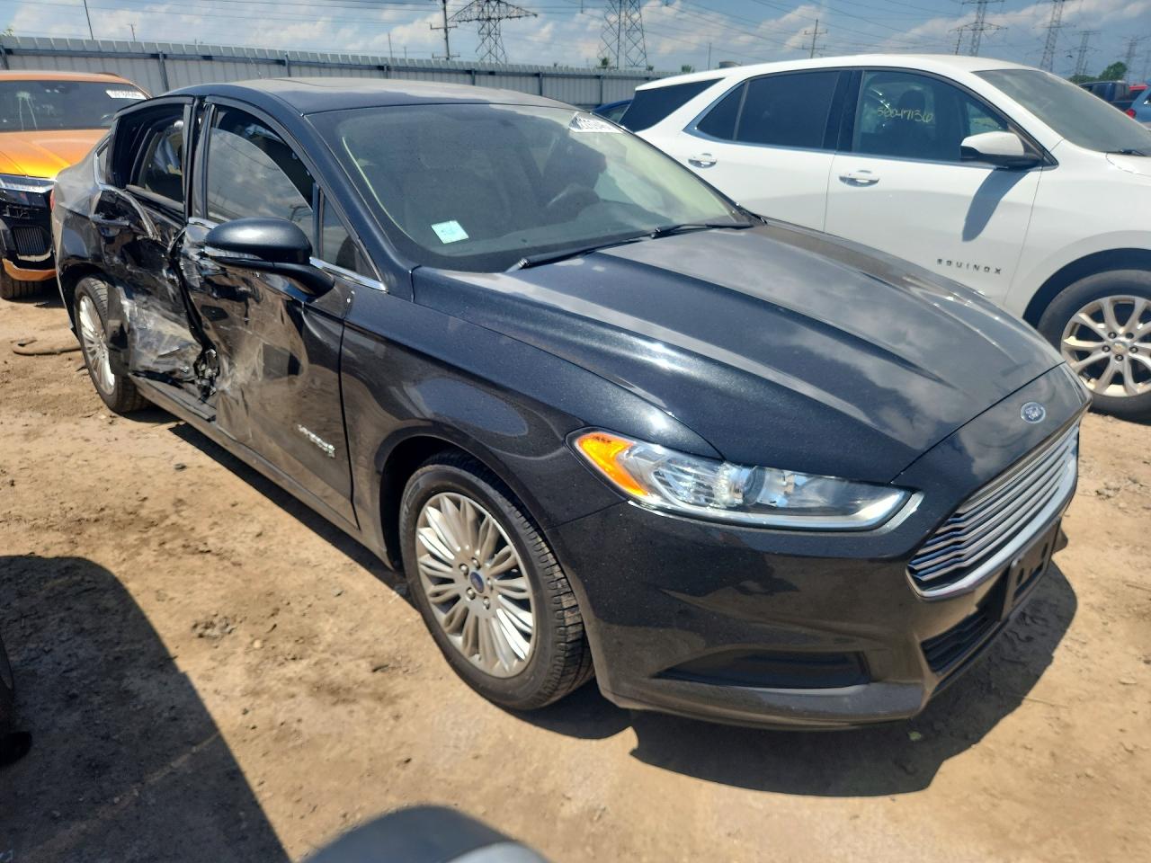 2014 Ford Fusion Se Hybrid Черный vin: 3FA6P0LU2ER190112