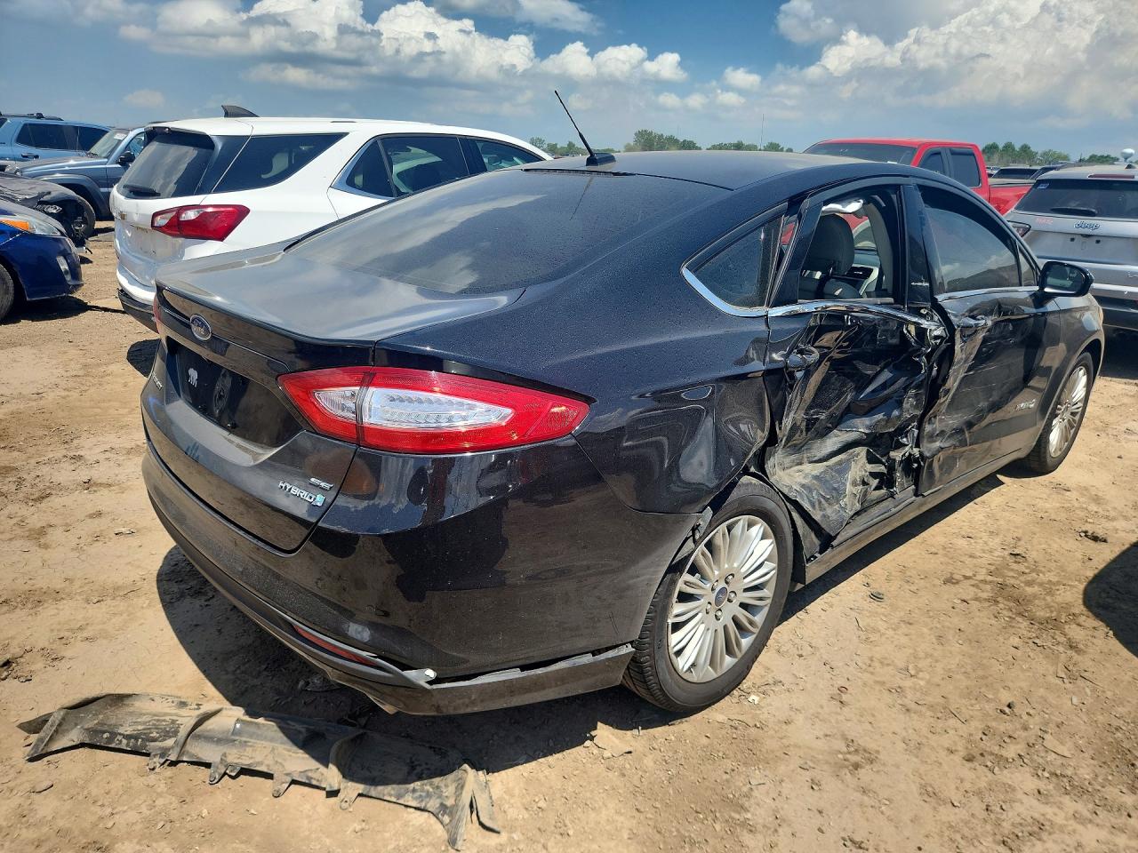 2014 Ford Fusion Se Hybrid Черный vin: 3FA6P0LU2ER190112