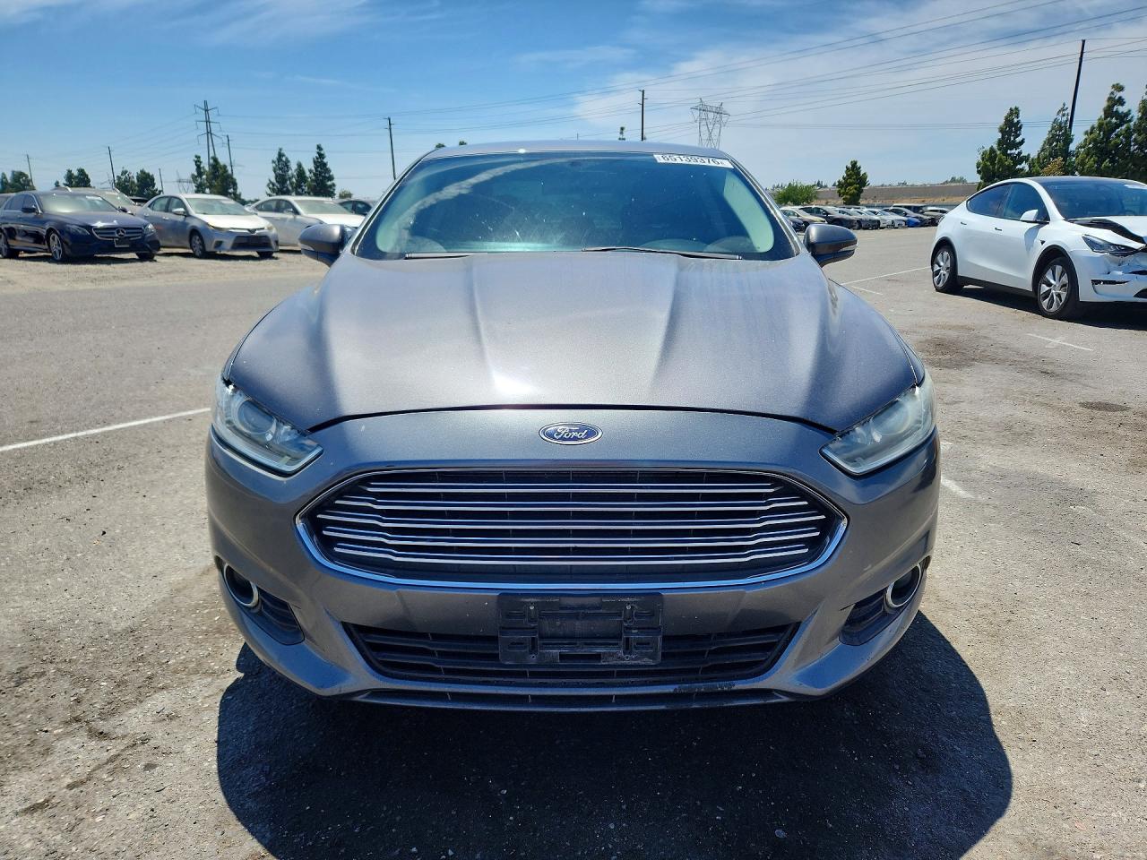 2014 Ford Fusion Se Hybrid Gray vin: 3FA6P0LU2ER195519