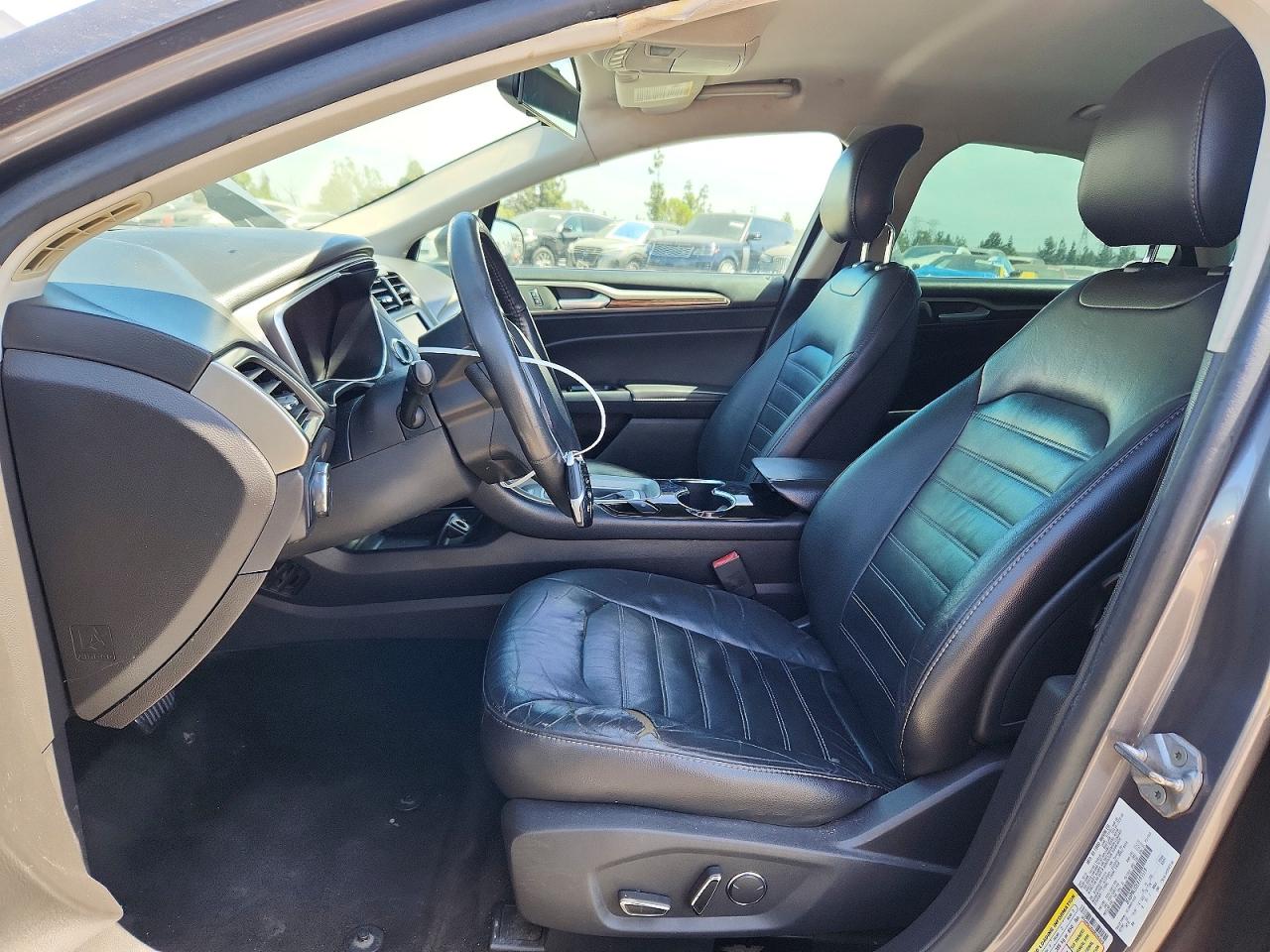 2014 Ford Fusion Se Hybrid Gray vin: 3FA6P0LU2ER195519