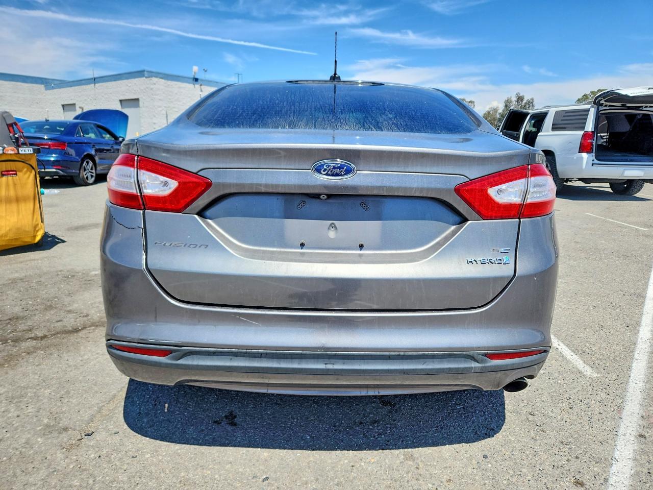 2014 Ford Fusion Se Hybrid Gray vin: 3FA6P0LU2ER195519