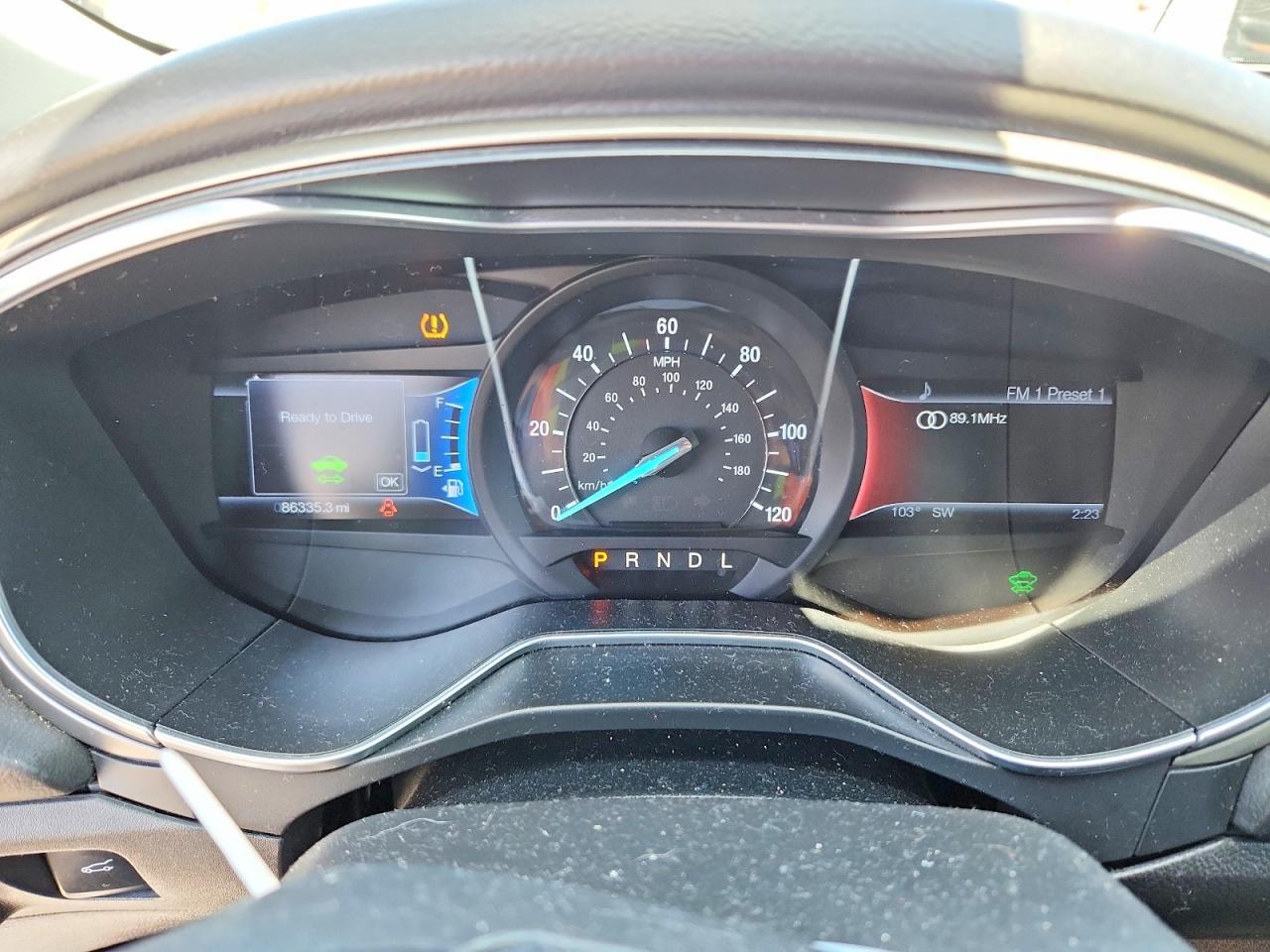 2014 Ford Fusion Se Hybrid Gray vin: 3FA6P0LU2ER195519