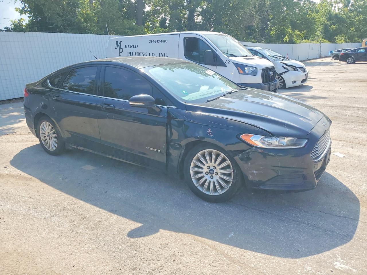 2014 Ford Fusion Se Hybrid Black vin: 3FA6P0LU2ER259980