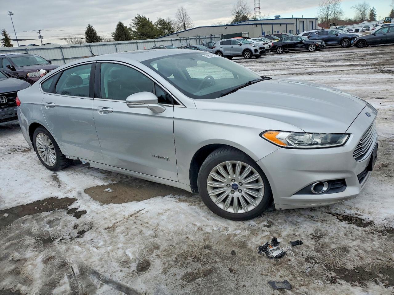 2014 Ford Fusion Se Hybrid Silver vin: 3FA6P0LU2ER296785