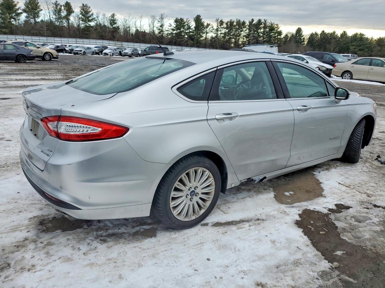 2014 Ford Fusion Se Hybrid Silver vin: 3FA6P0LU2ER296785