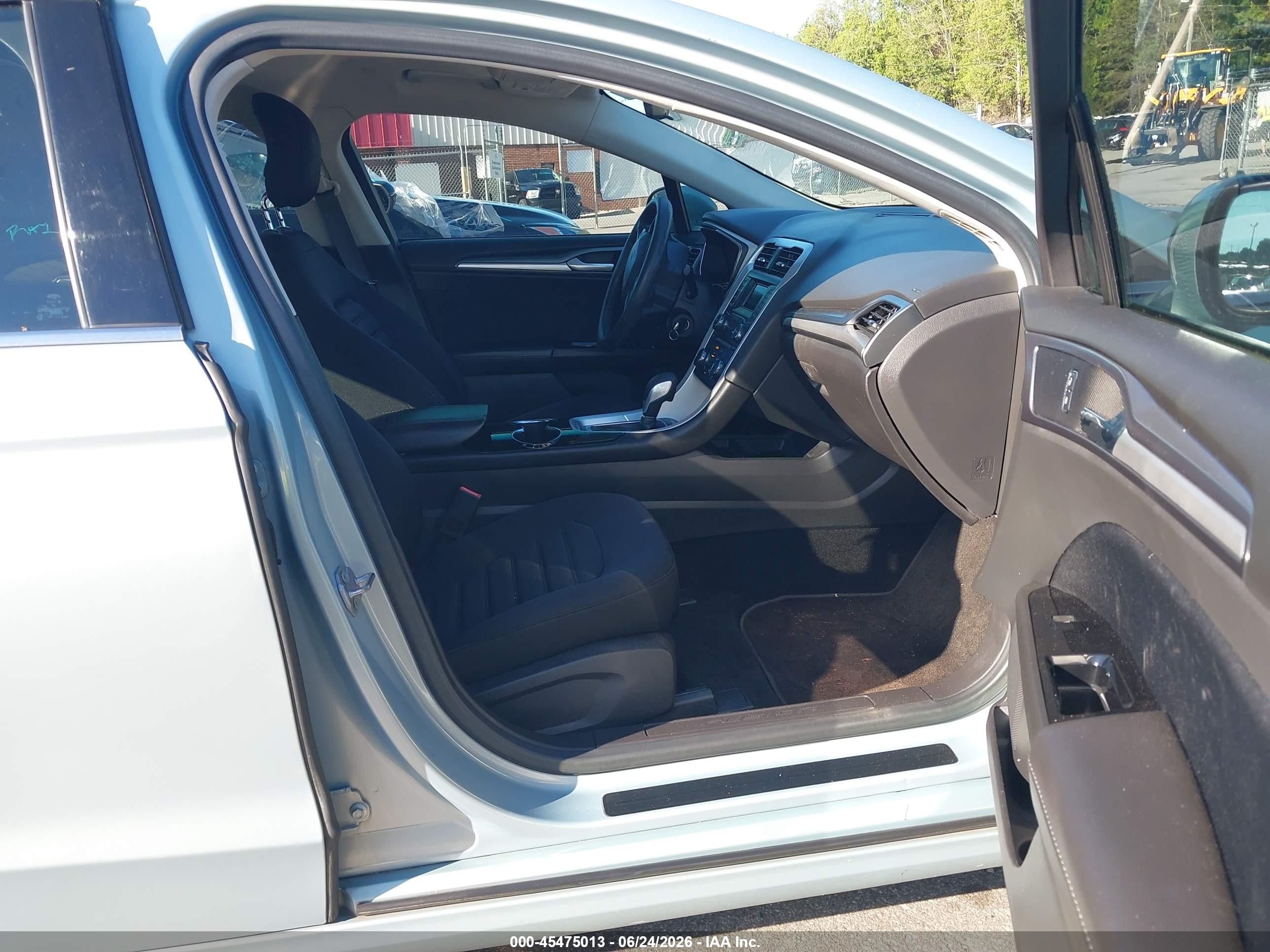 2014 Ford Fusion Hybrid Se Light Blue vin: 3FA6P0LU2ER318266