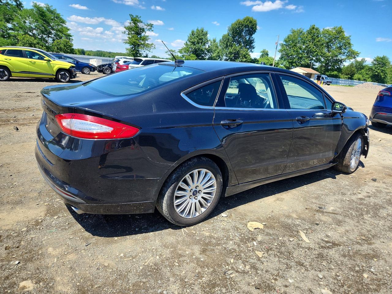 2014 Ford Fusion Se Hybrid Черный vin: 3FA6P0LU2ER318817