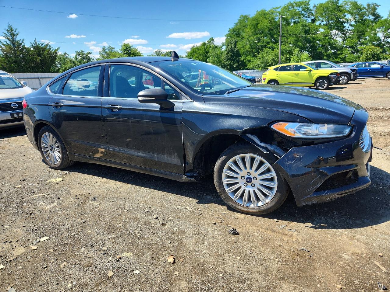 2014 Ford Fusion Se Hybrid Черный vin: 3FA6P0LU2ER318817