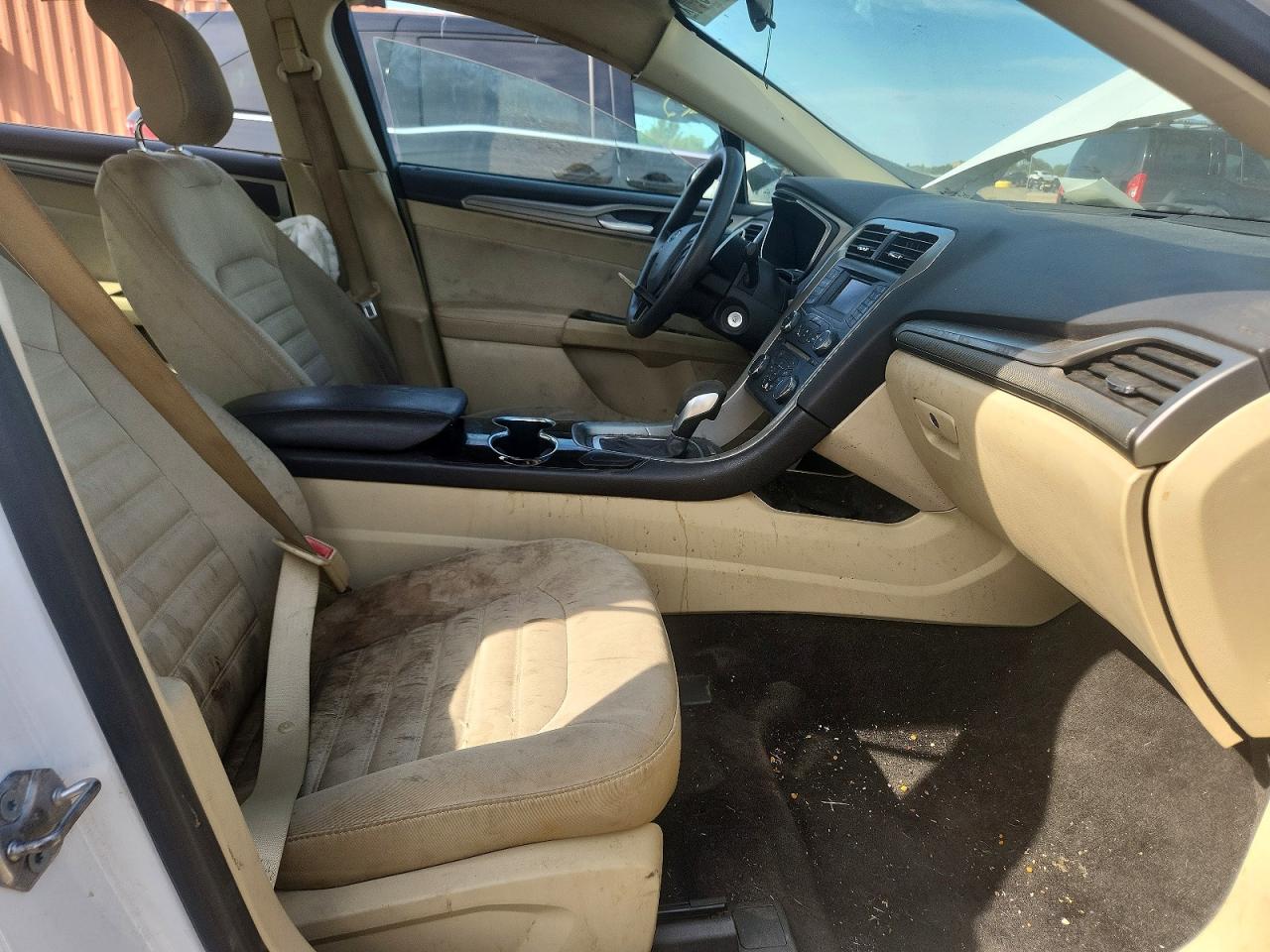 2014 Ford Fusion Se Hybrid White vin: 3FA6P0LU2ER339036