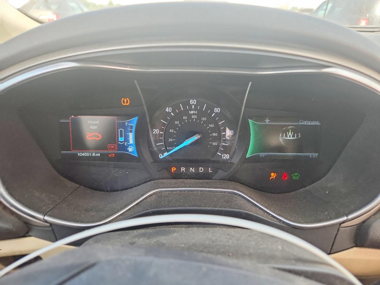 2014 Ford Fusion Se Hybrid White vin: 3FA6P0LU2ER339036