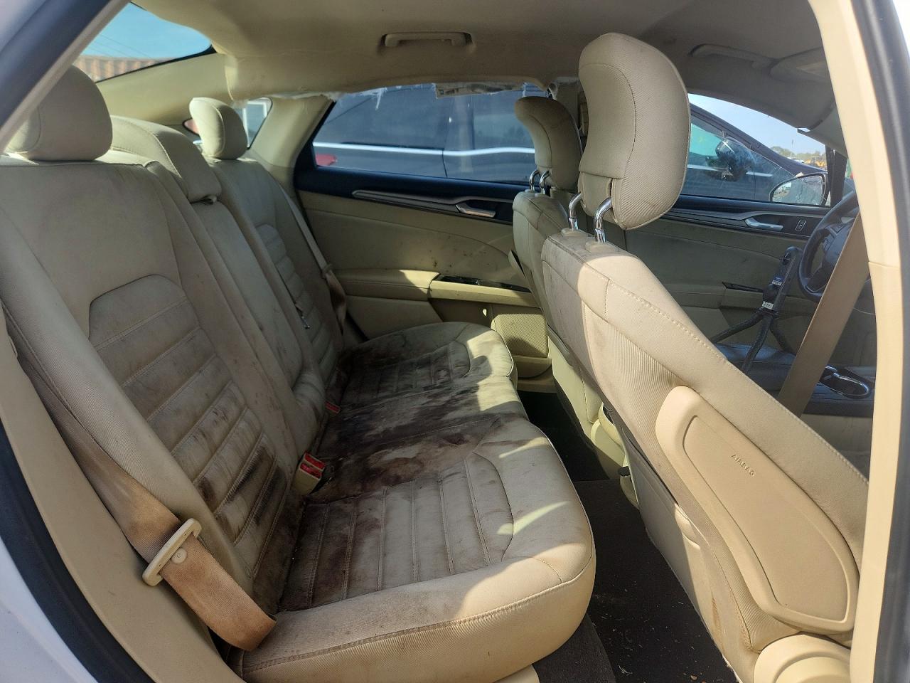 2014 Ford Fusion Se Hybrid White vin: 3FA6P0LU2ER339036