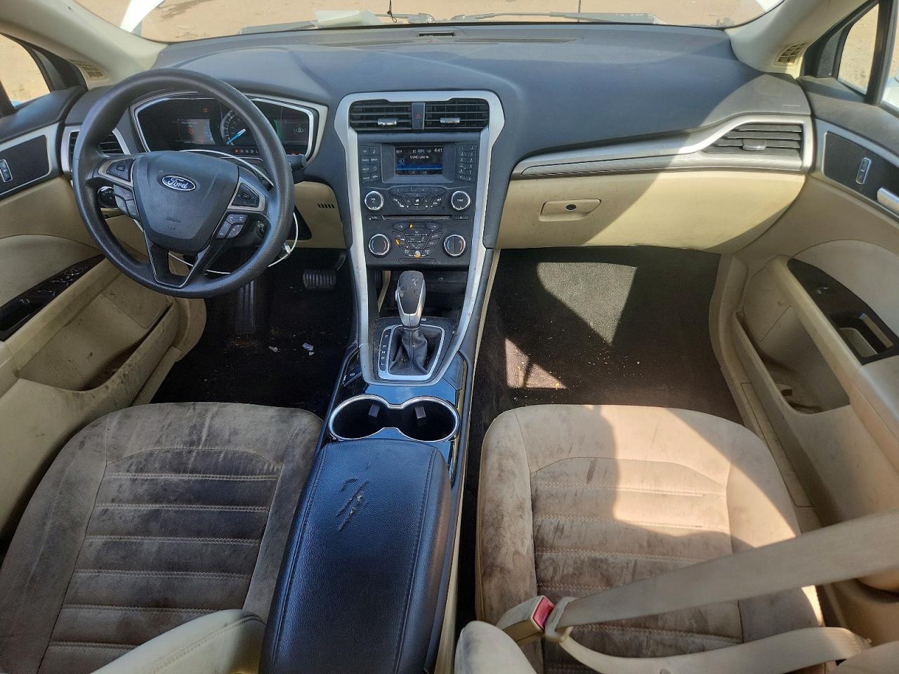 2014 Ford Fusion Se Hybrid White vin: 3FA6P0LU2ER339036