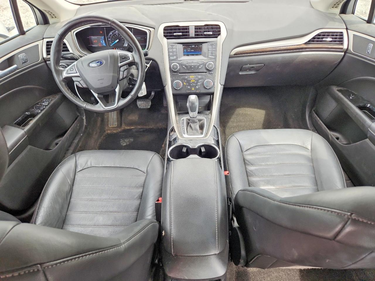 2014 Ford Fusion Se Hybrid White vin: 3FA6P0LU2ER352076